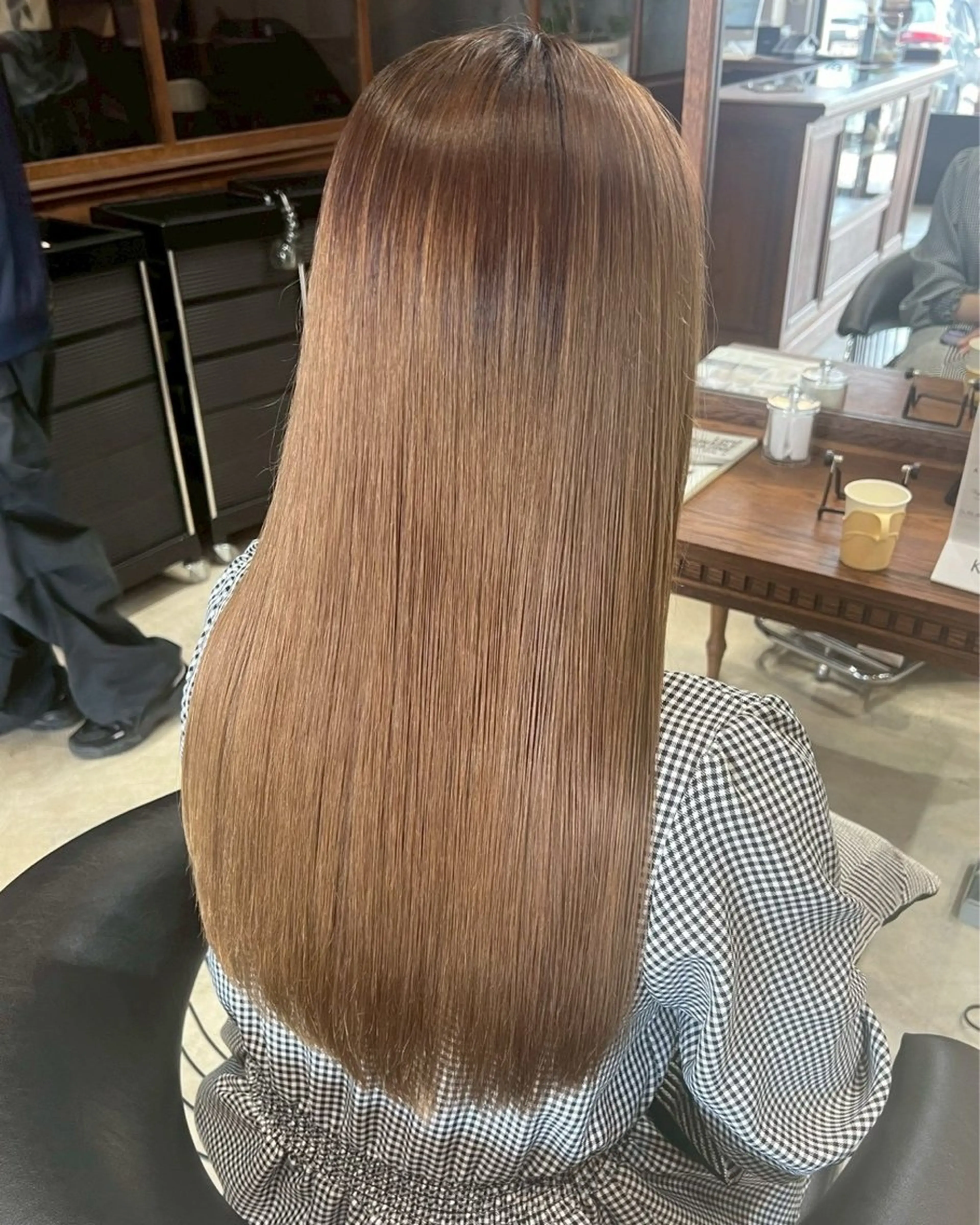 ロング 縮毛矯正 トリートメント 小野 竜聖のヘアスタイル