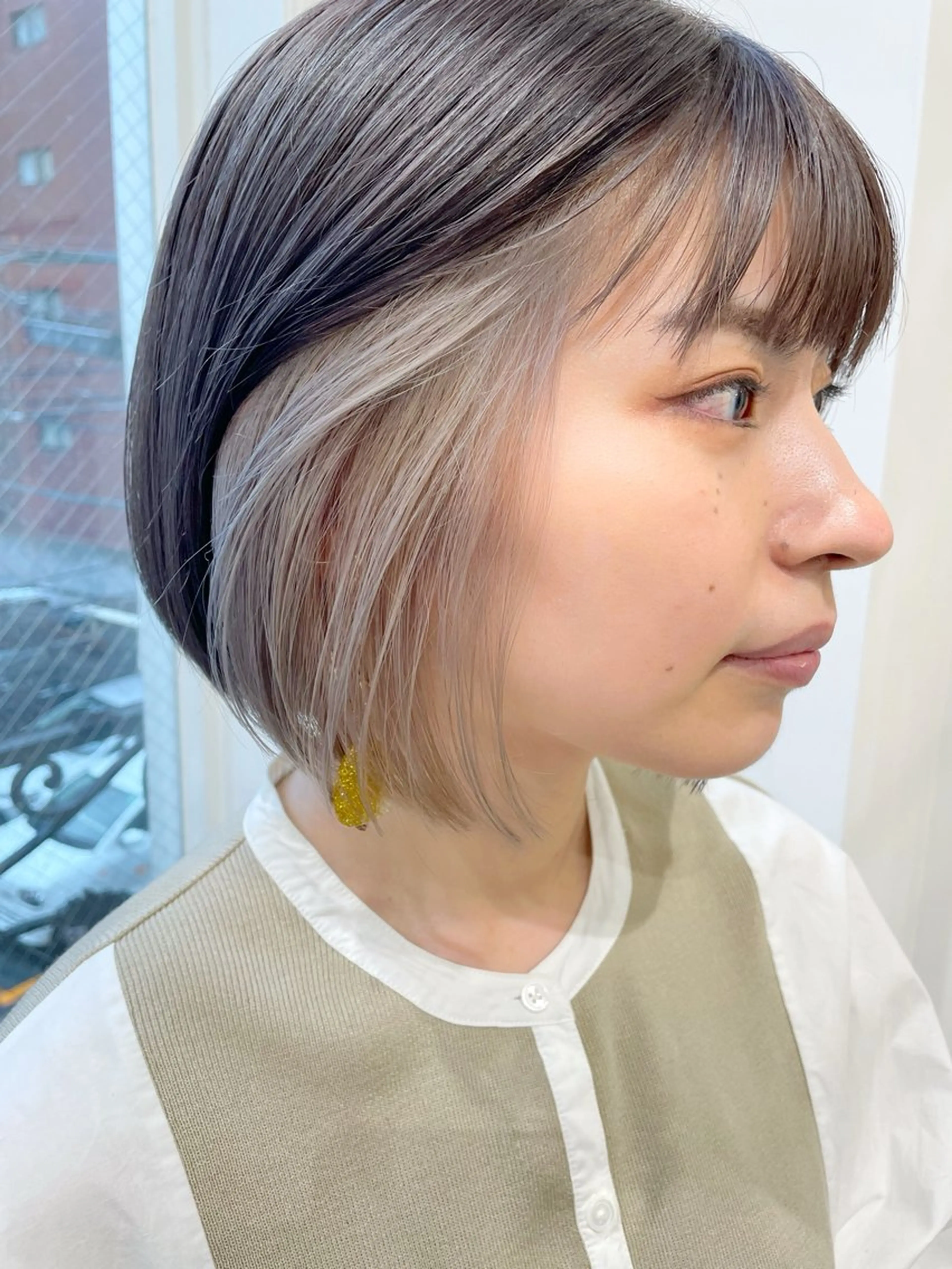 【隠れオシャレ！】インナーカラー&透明感カラー&似合わせカット🌿の写真