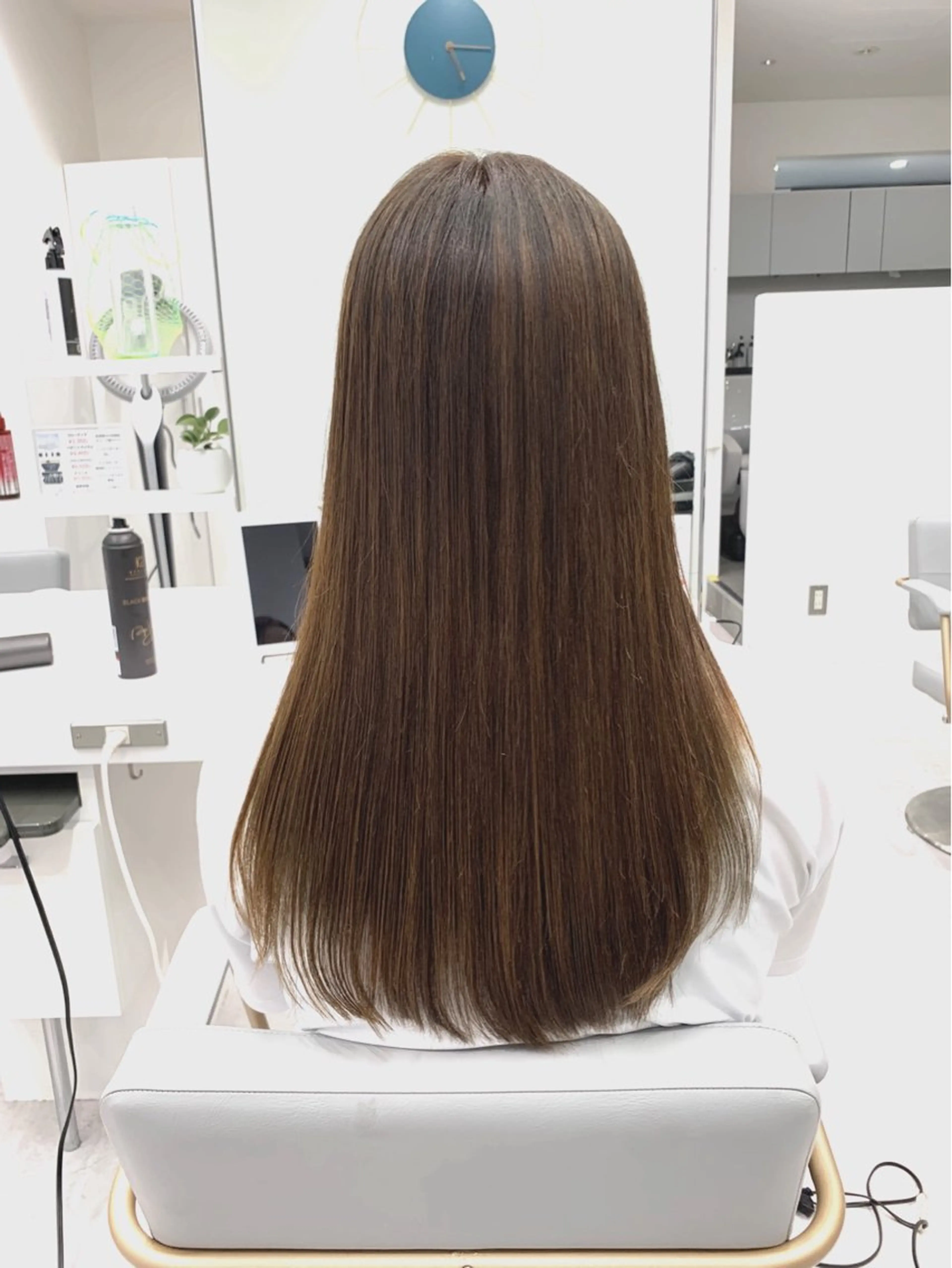 ロング パーマ ブリーチでもできる 縮毛矯正相原慎🌈のヘアスタイル