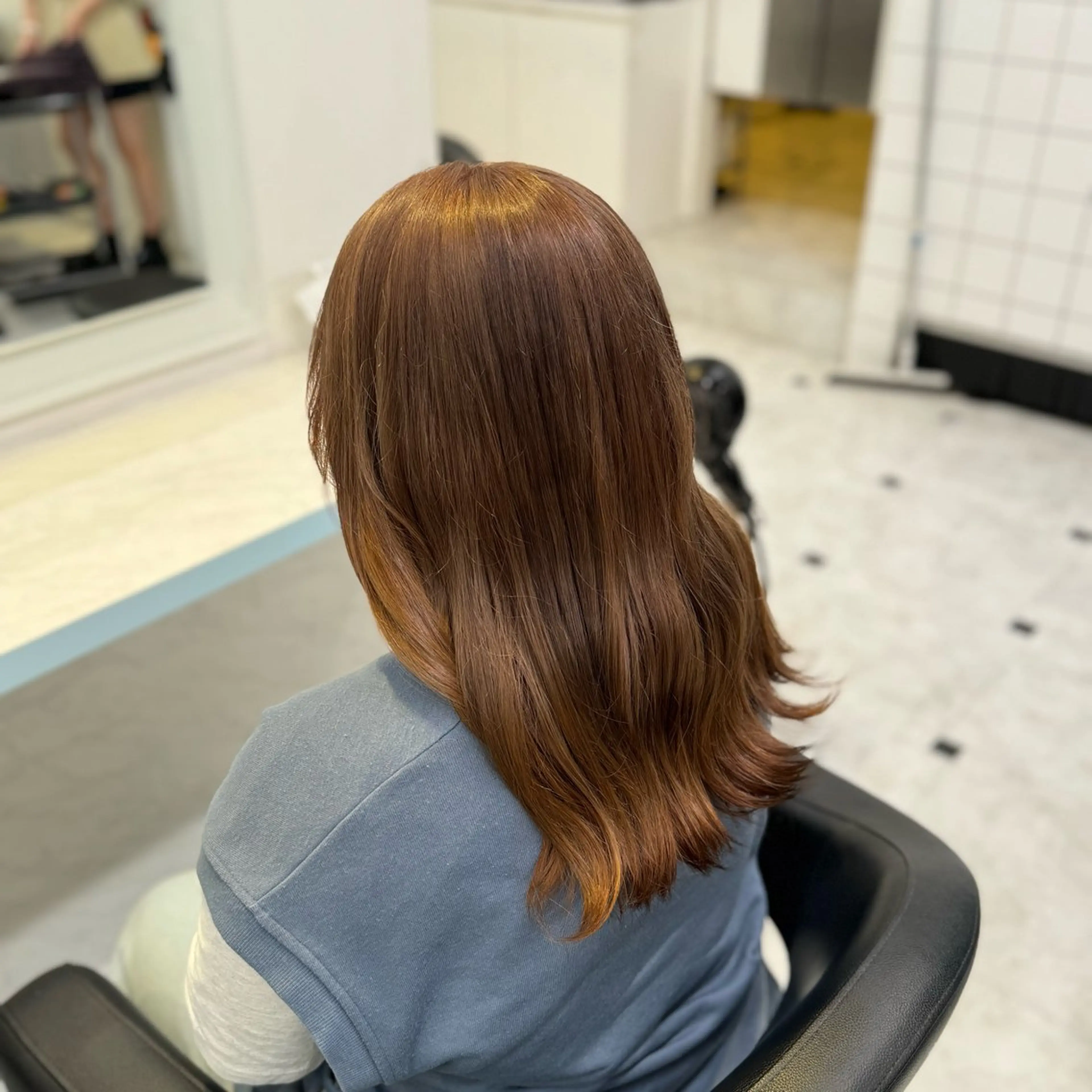 ロング カラー ヘアカラー トリートメント 🤎モテ髪＆透明感 ミルクティー🥣🤎のヘアスタイル