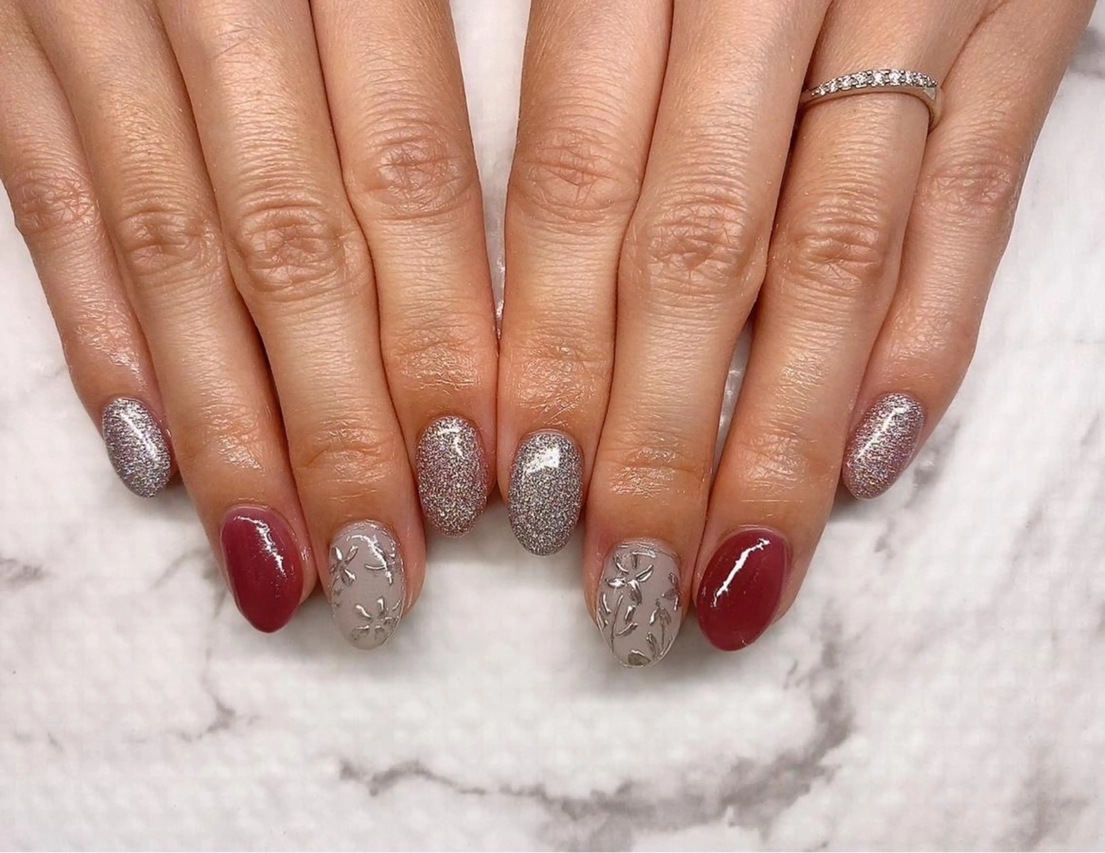 ネイル フットネイル グリーン オフィスネイル ワンカラーネイル 春ネイル Lily Blancheのその他イメージ