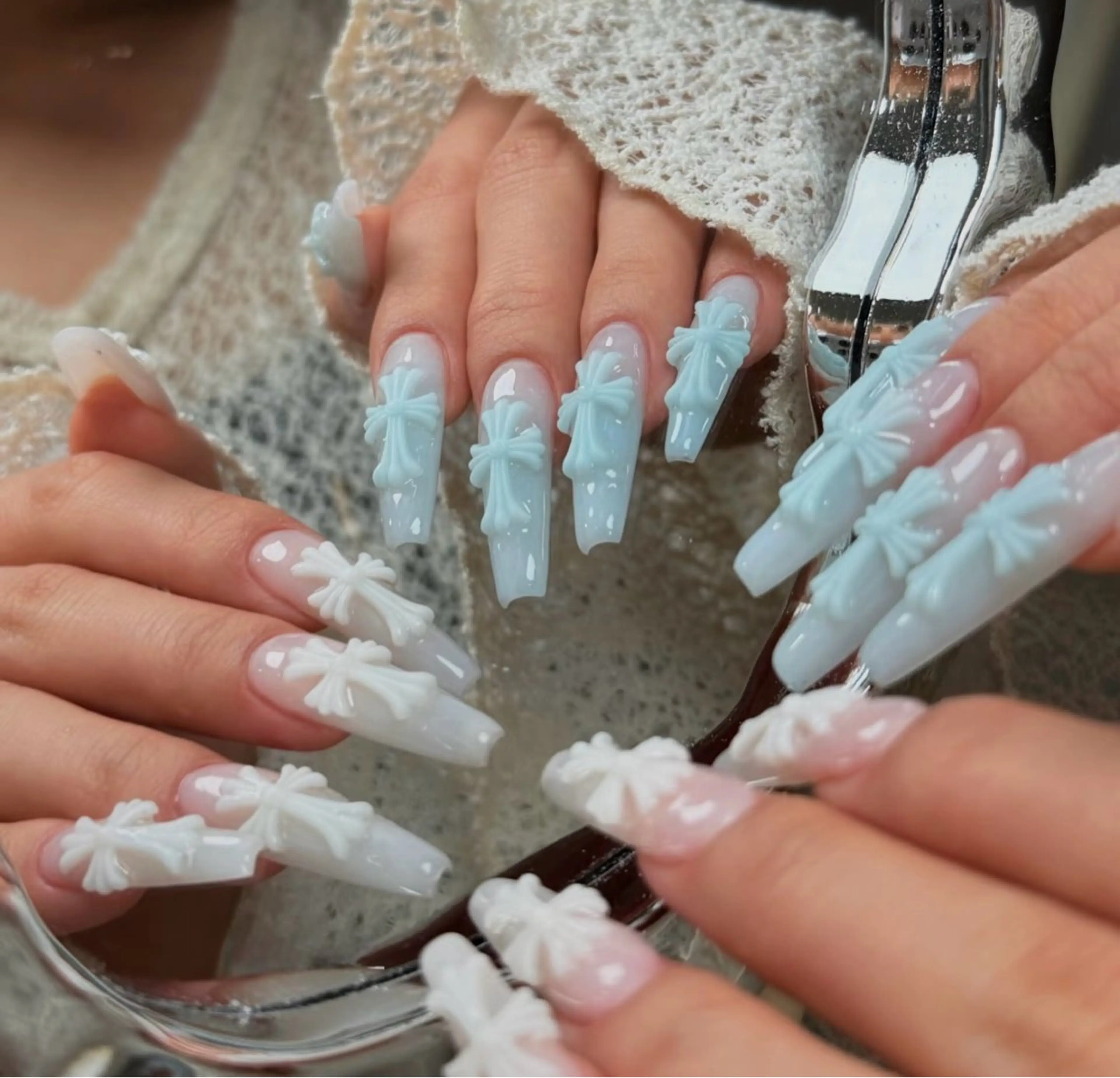 ネイル オーロラネイル べっ甲ネイル チークネイル 成人式 長さ出し ハンドネイル ハンドケア For you. Nail Salonのネイルデザイン