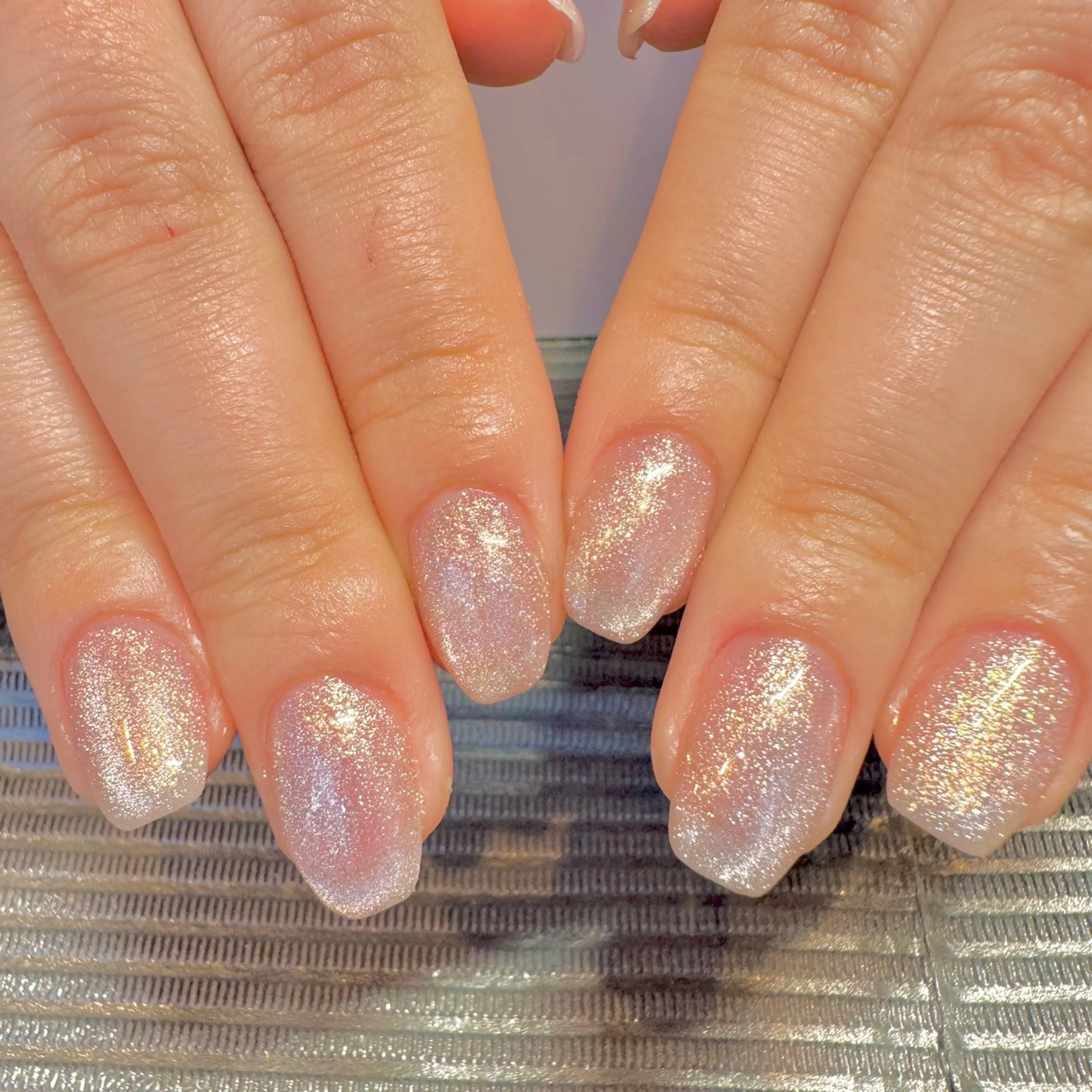 ネイル 氷ネイル・うるうるネイル マグネットネイル ハンドネイル 羽鳥 薫乃のネイルデザイン