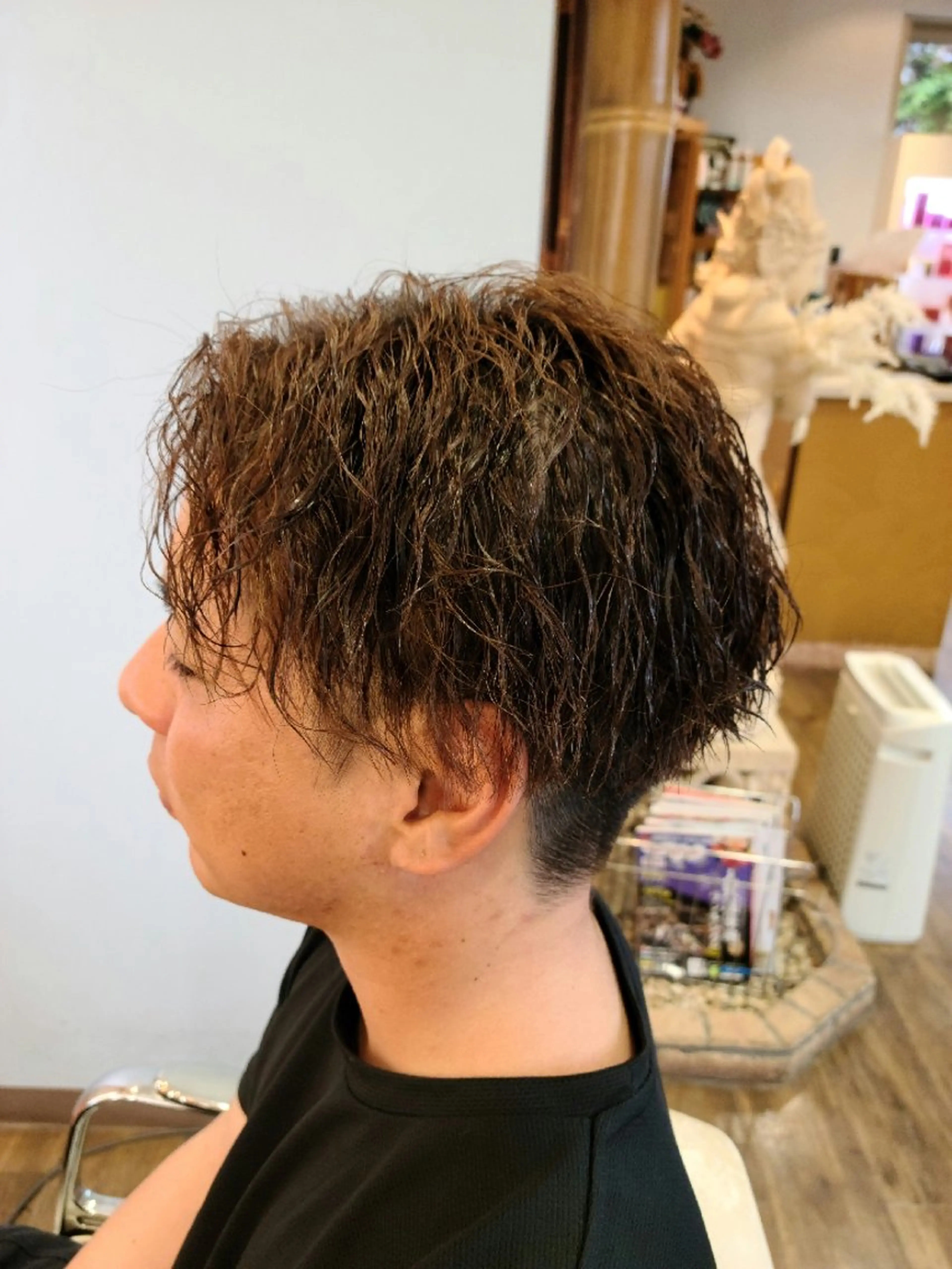 パーマ メンズ カット パーマ 荒井 琢人のヘアスタイル