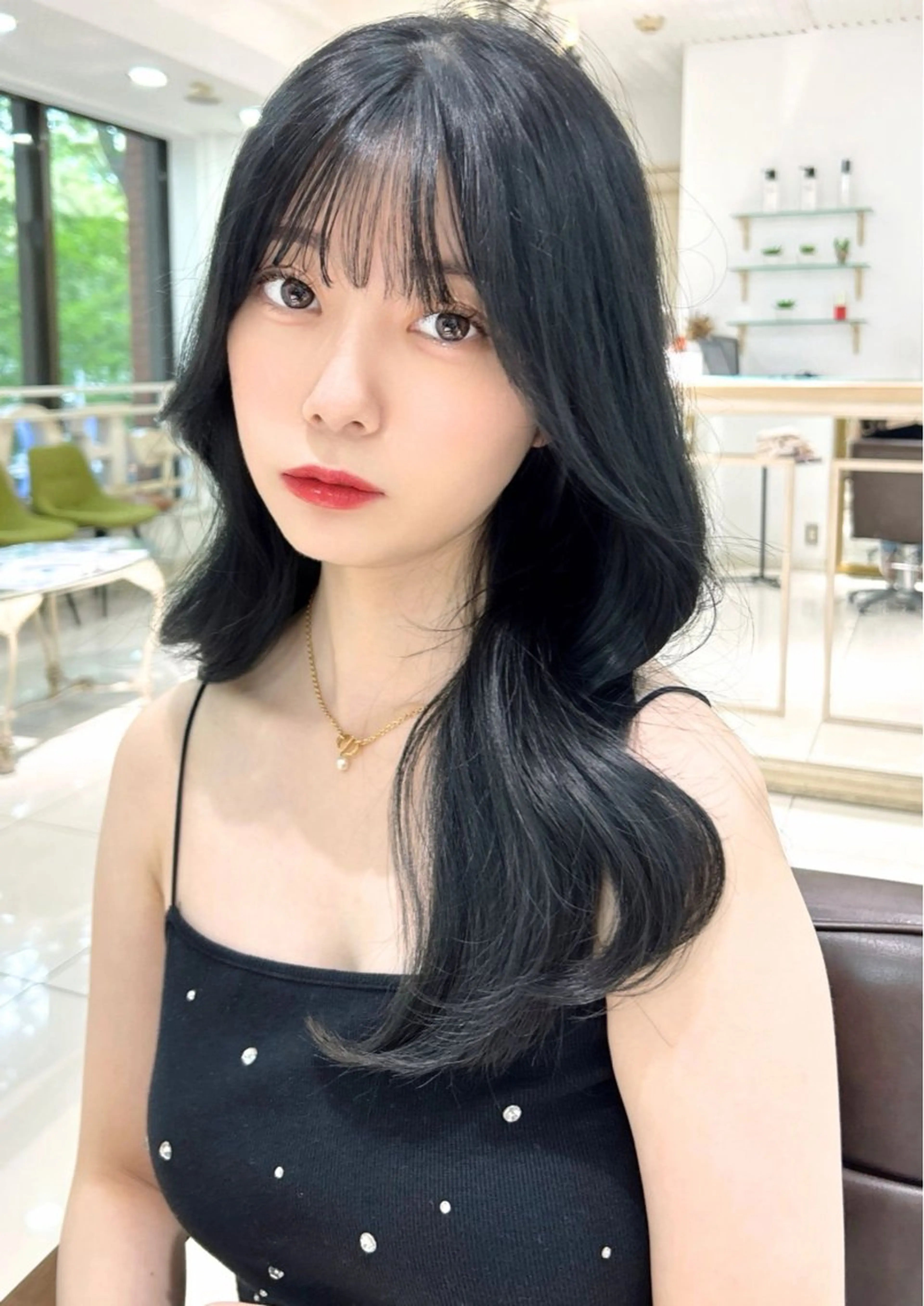 カラー ヘアカラー トリートメント モテカラー/髪質改善 まつパ/ゆなのヘアスタイル