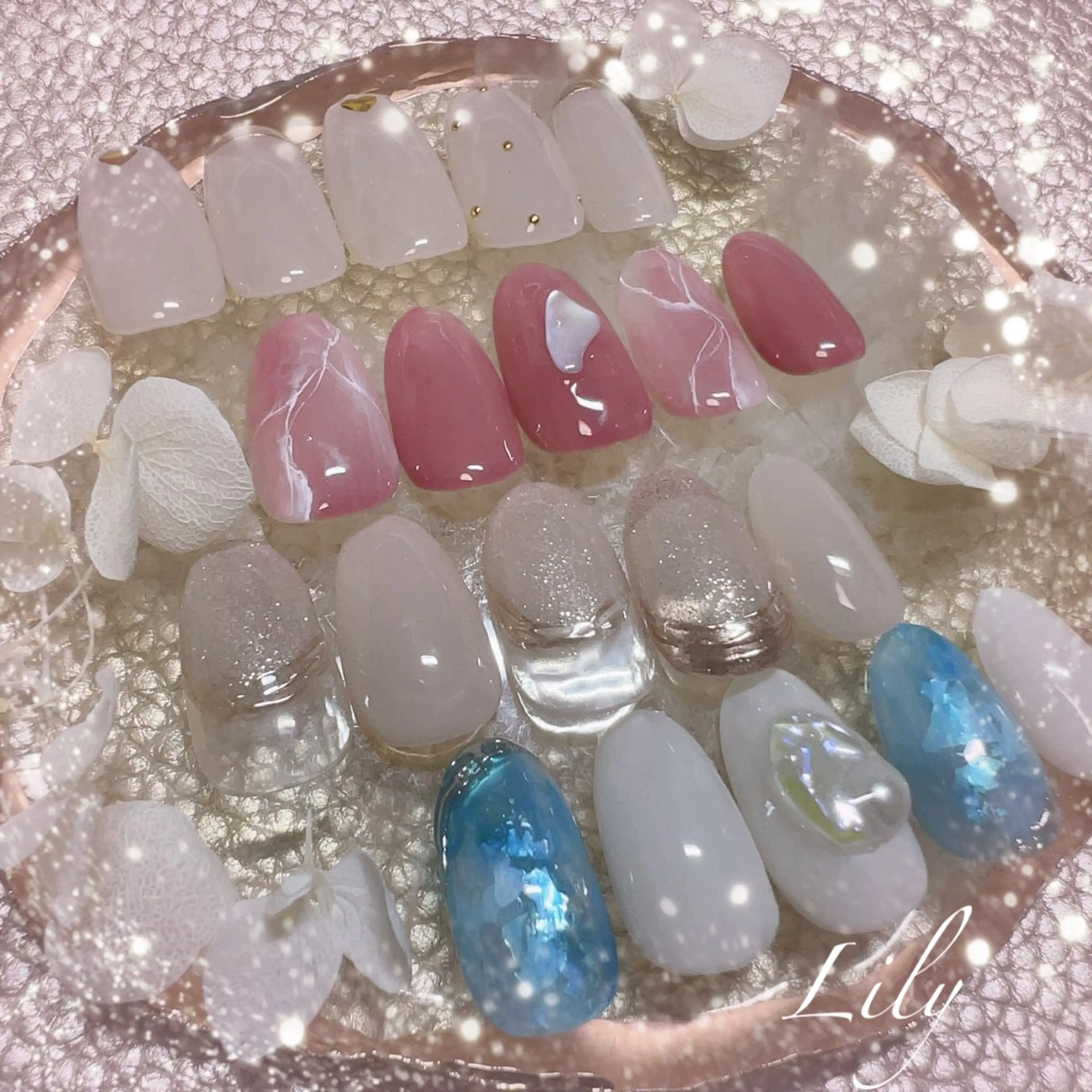 ネイル ハンドネイル Lily*nail 🌻Mii🌻のネイルデザイン