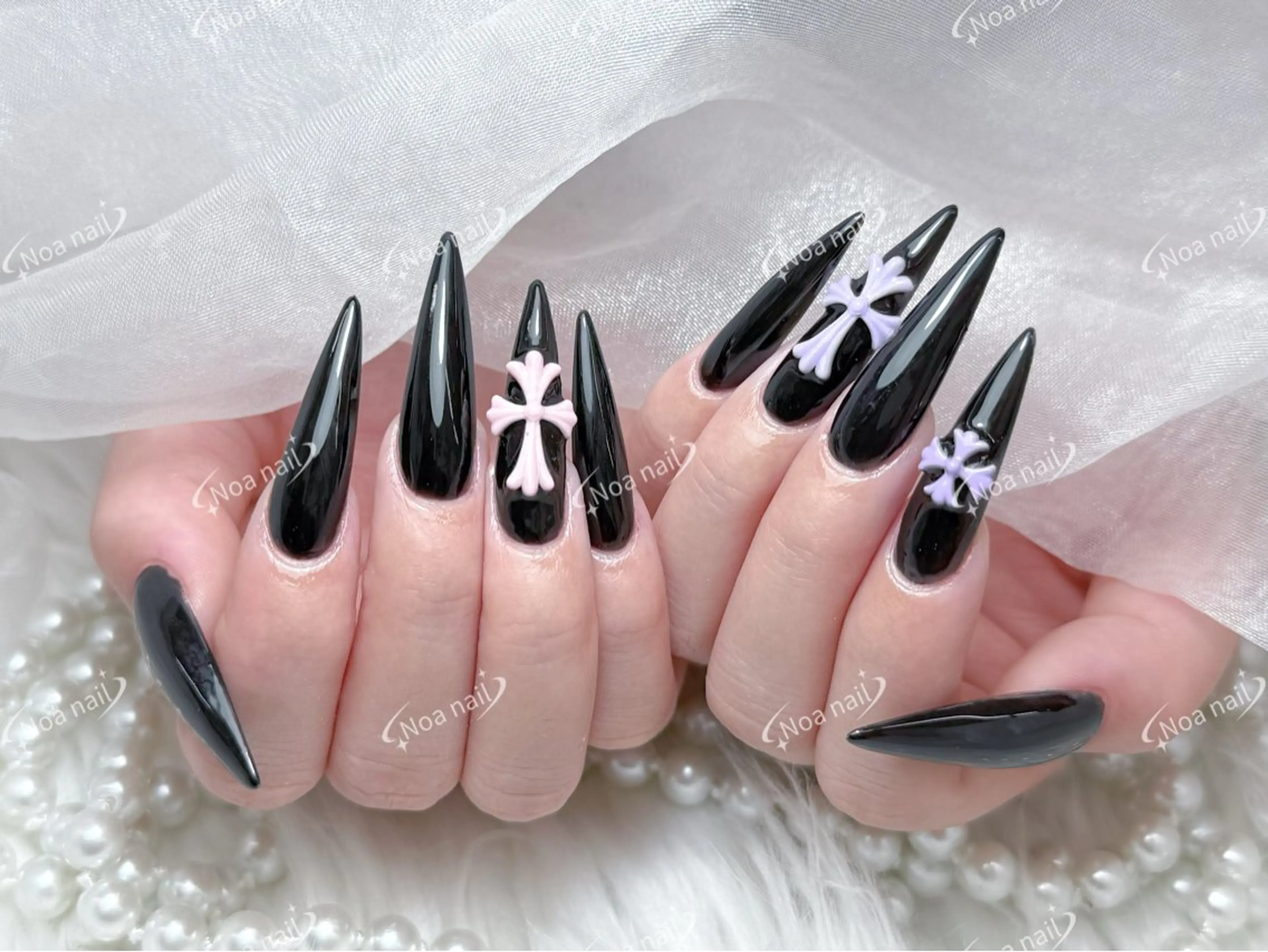 ロング ハンドネイル Noa Nail みつきのネイルデザイン