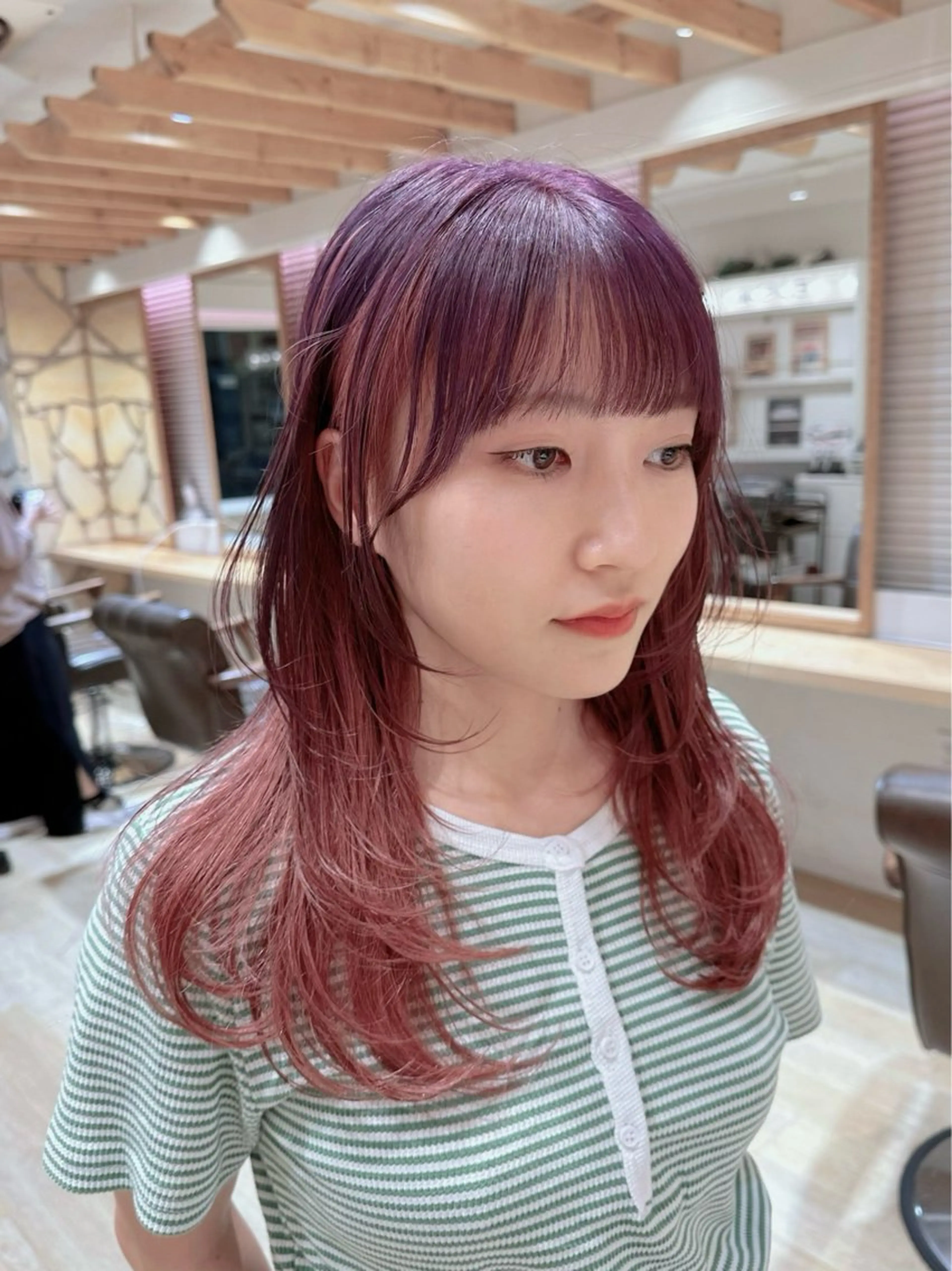 ロング カット ヘアカラー トリートメント 新宿 木下拓哉のヘアスタイル