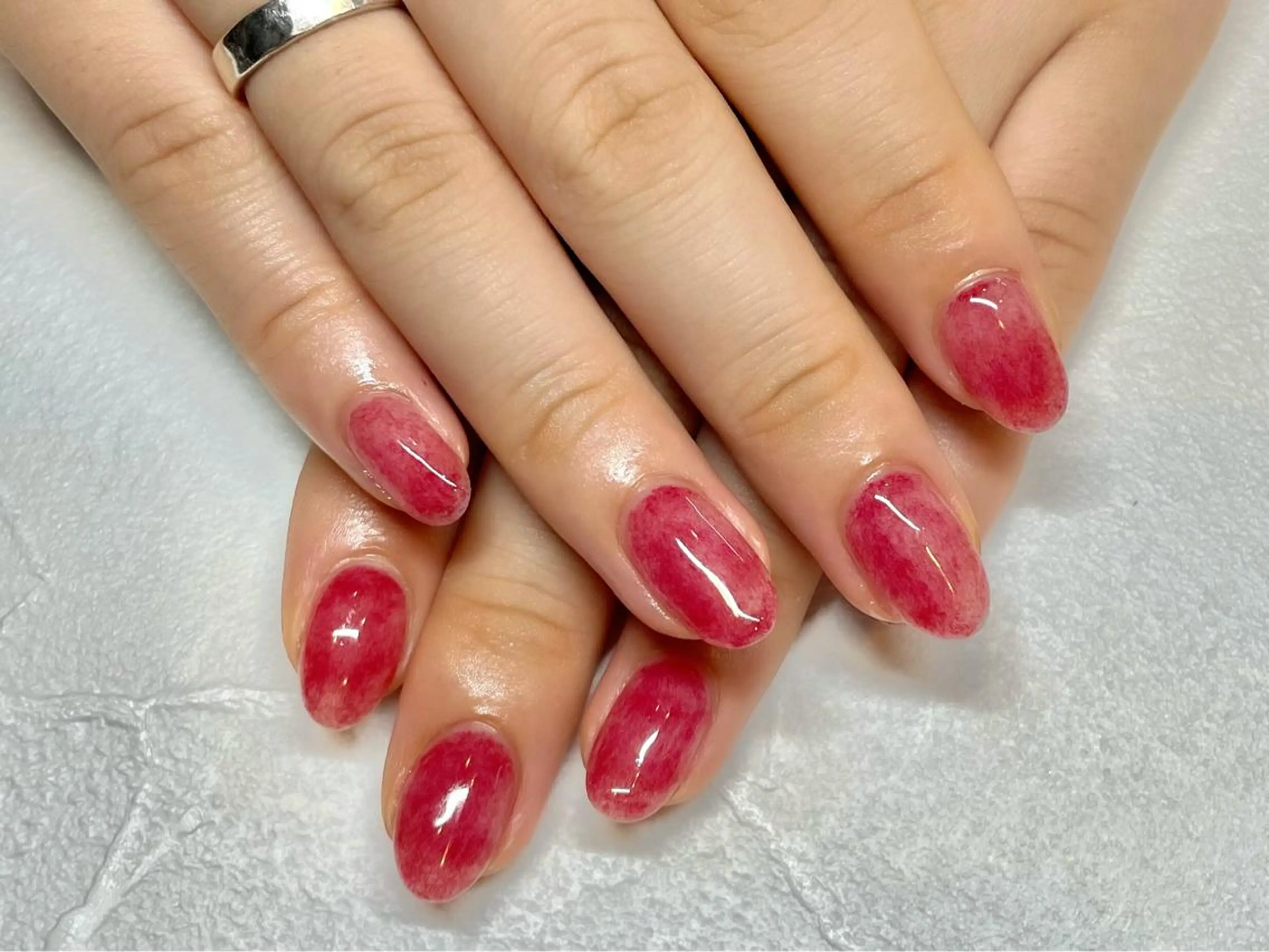 ネイル ワンカラーネイル ささき れいなのネイルデザイン