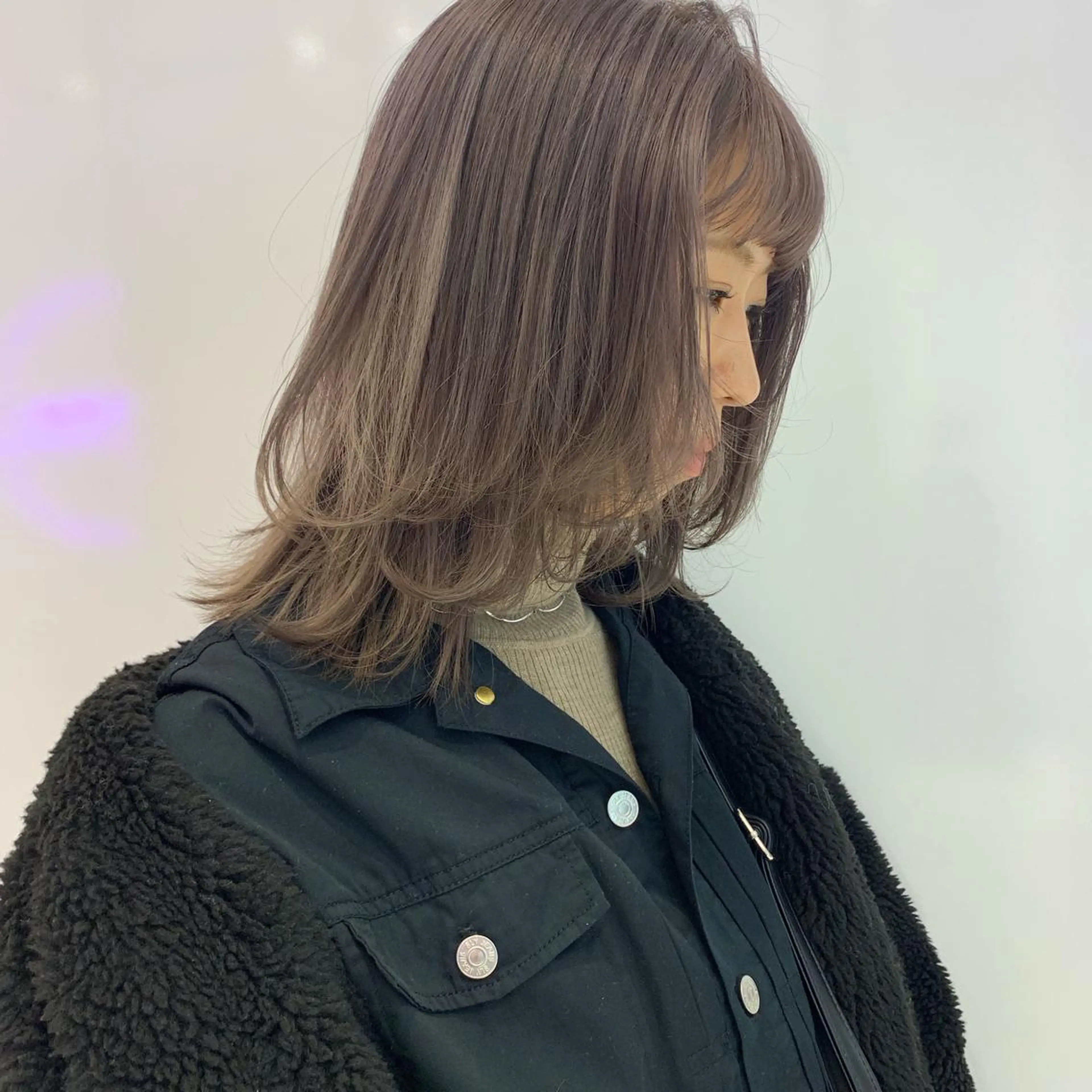 ミディアム カラー カット ヘアカラー トリートメント レイヤー/ブリーチ HIKARU ♡のヘアスタイル