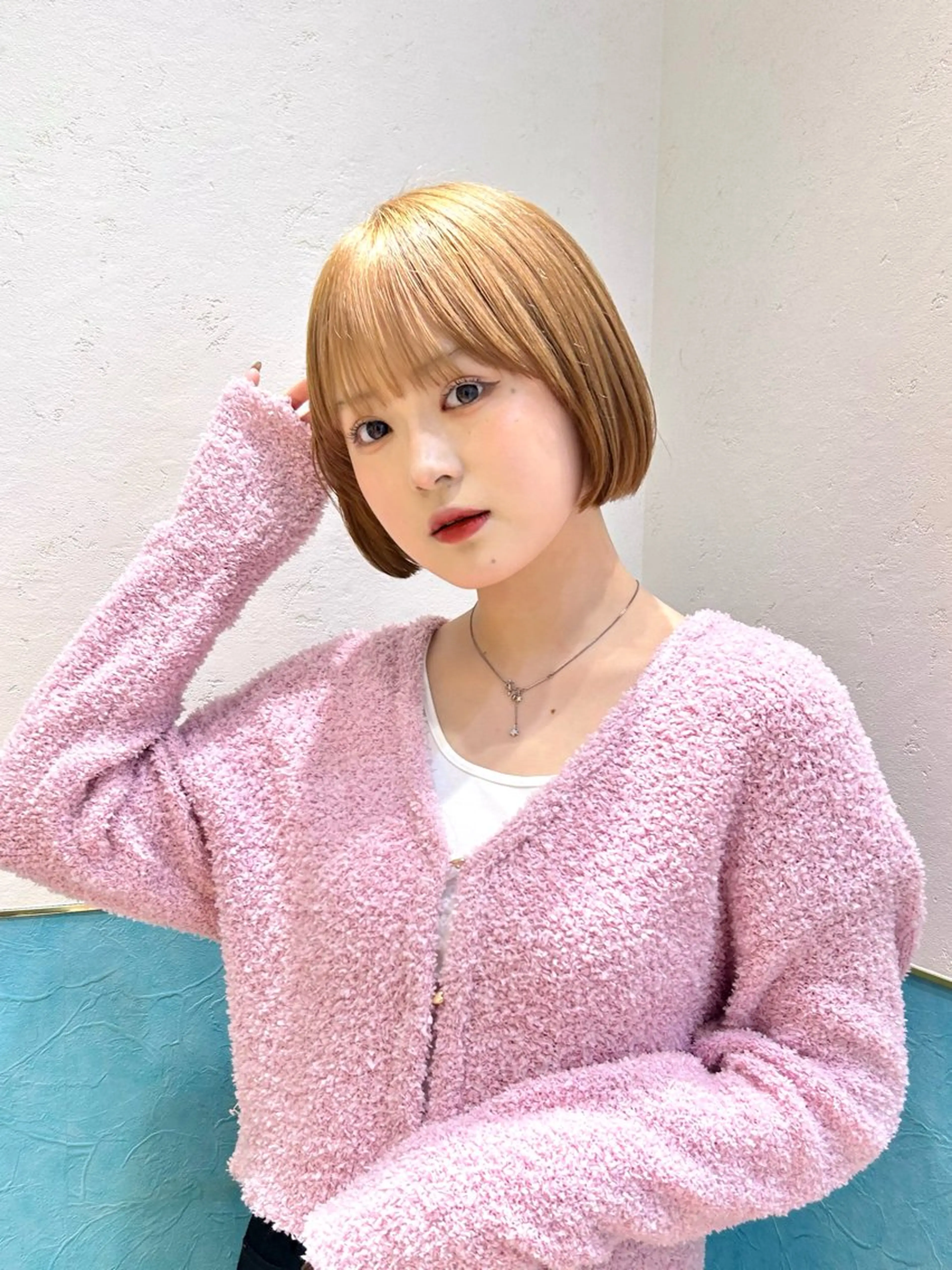 ショート カット ヘアカラー トリートメント 🍎大人可愛い小顔 ボブ🍏shioのヘアスタイル