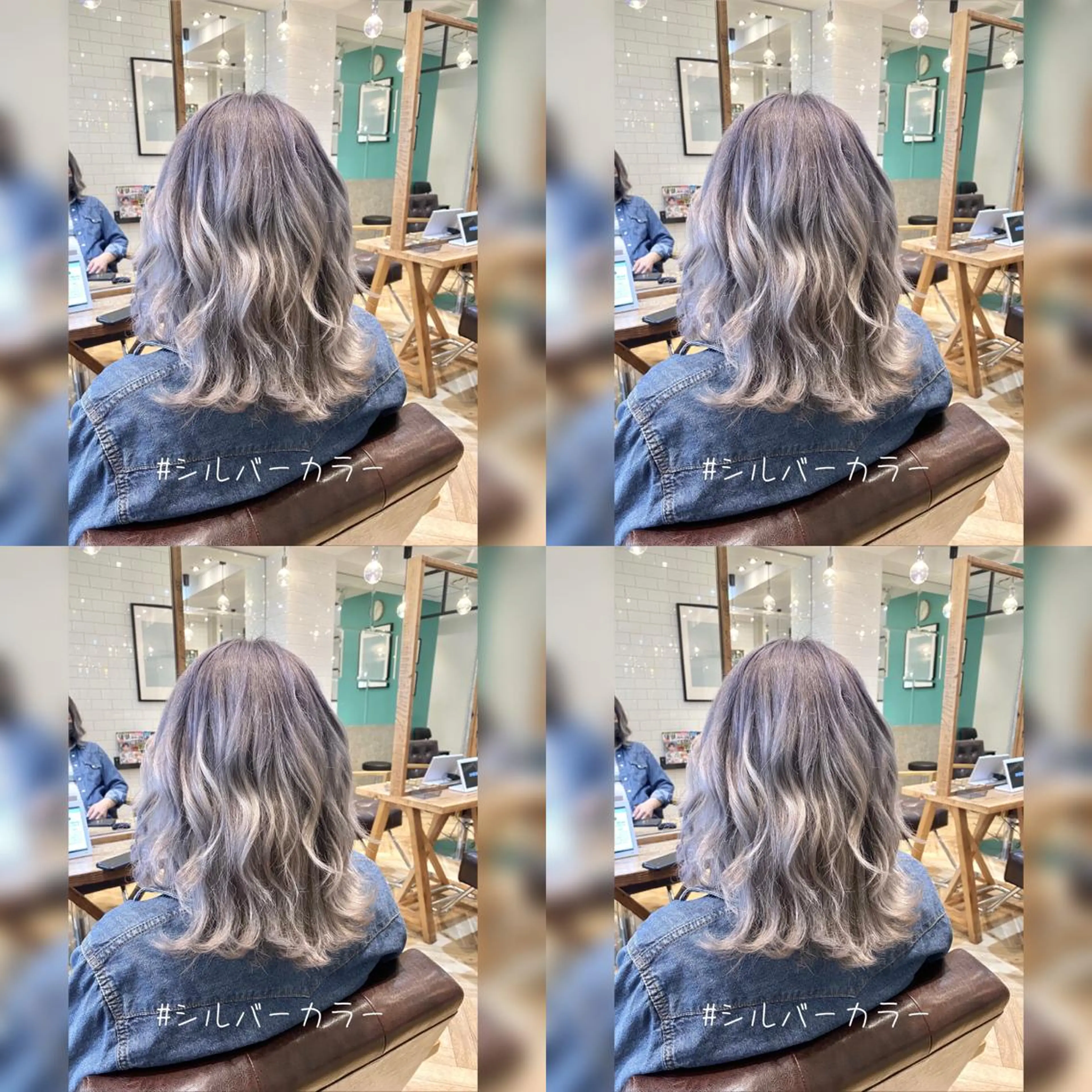 カラー シルバー 神山 大樹✂︎宇都宮江曽島のヘアスタイル