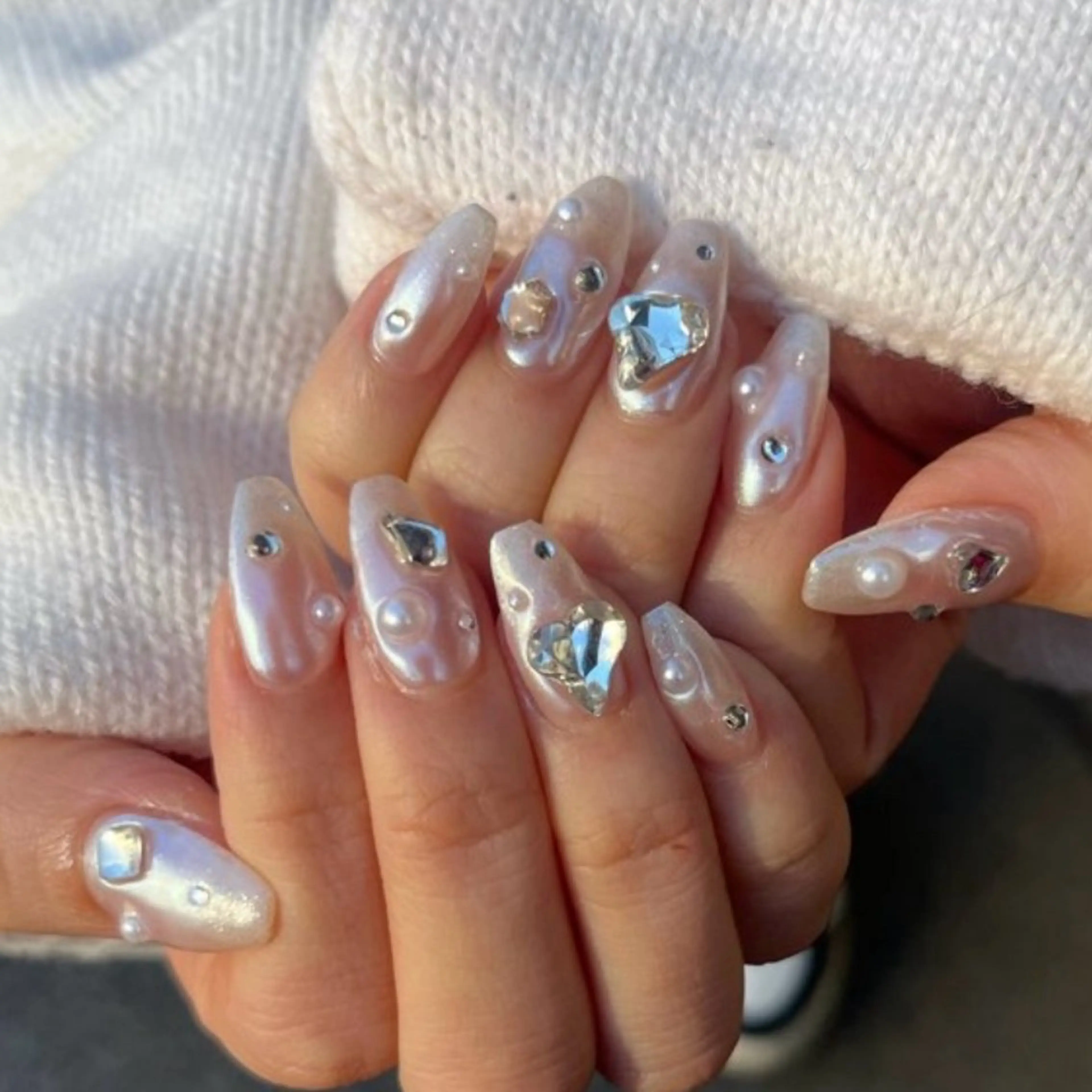 オトクに可愛く🩵🦋定額デザインコースor シンプル持ち込みデザイン🦋【オフ無し】　千葉/パラジェルの写真