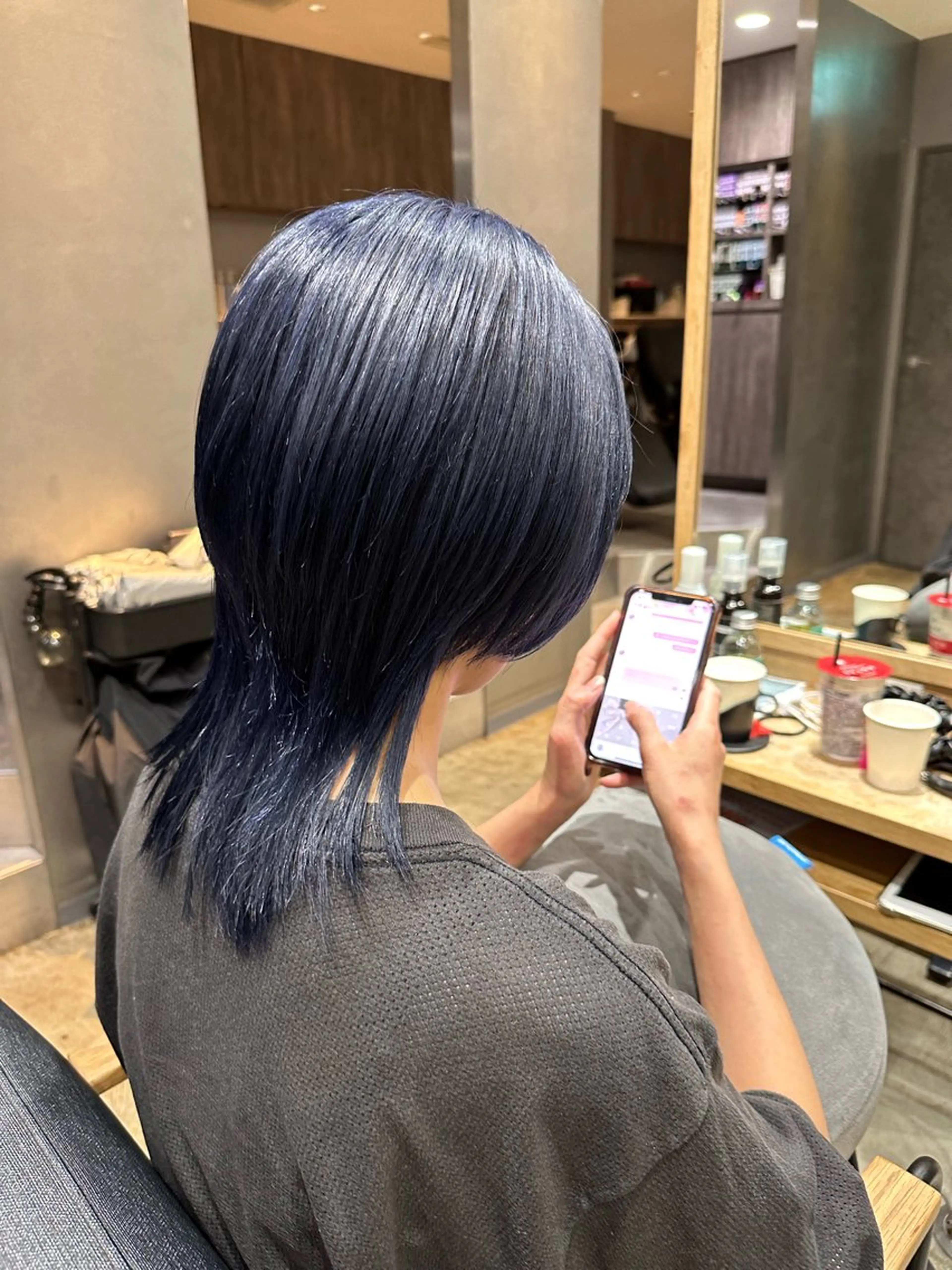 ミディアム 上村 颯のヘアスタイル