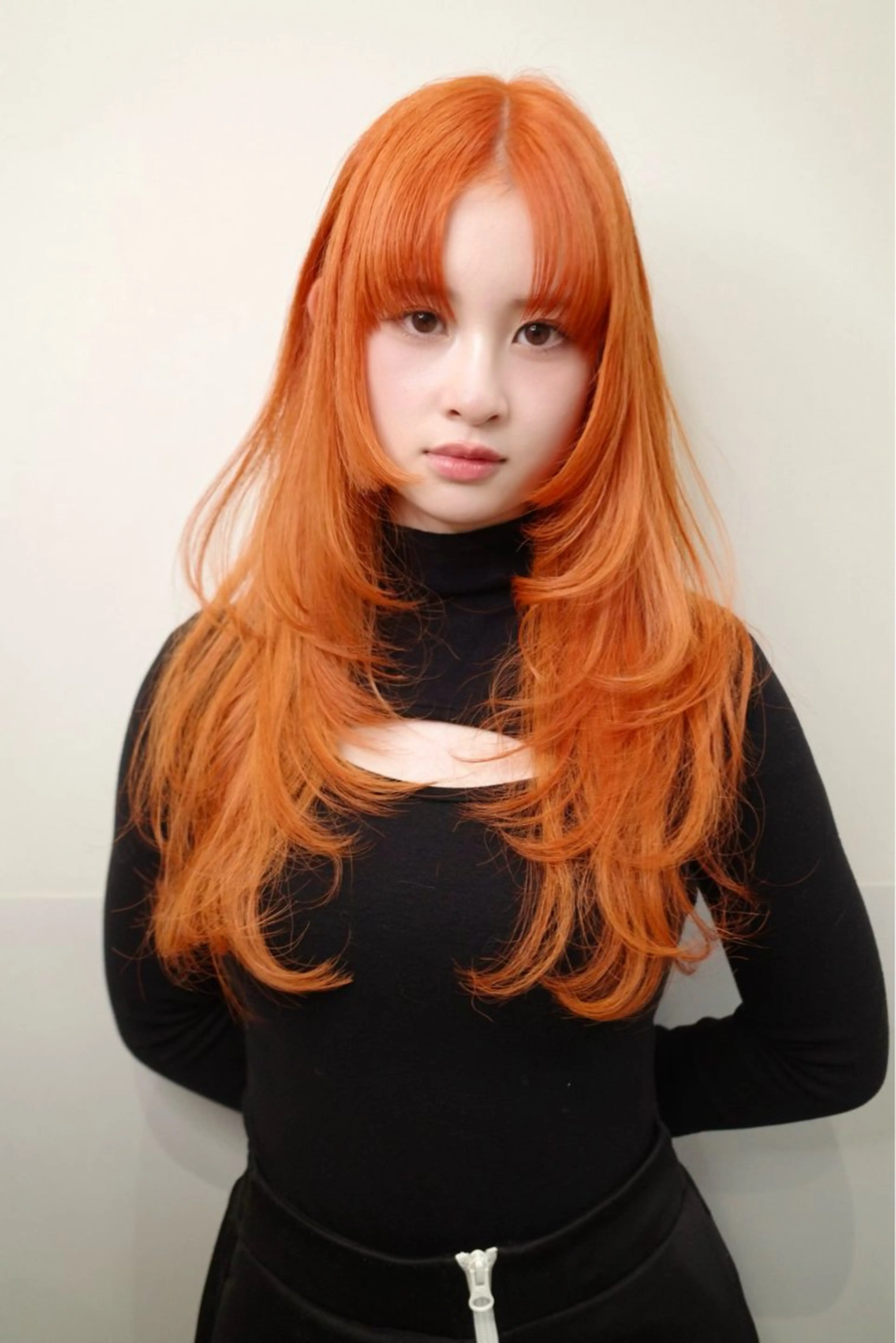 ミディアム カラー カット ヘアカラー トリートメント ブリーチ😼 ボブ✍️レイヤーのヘアスタイル