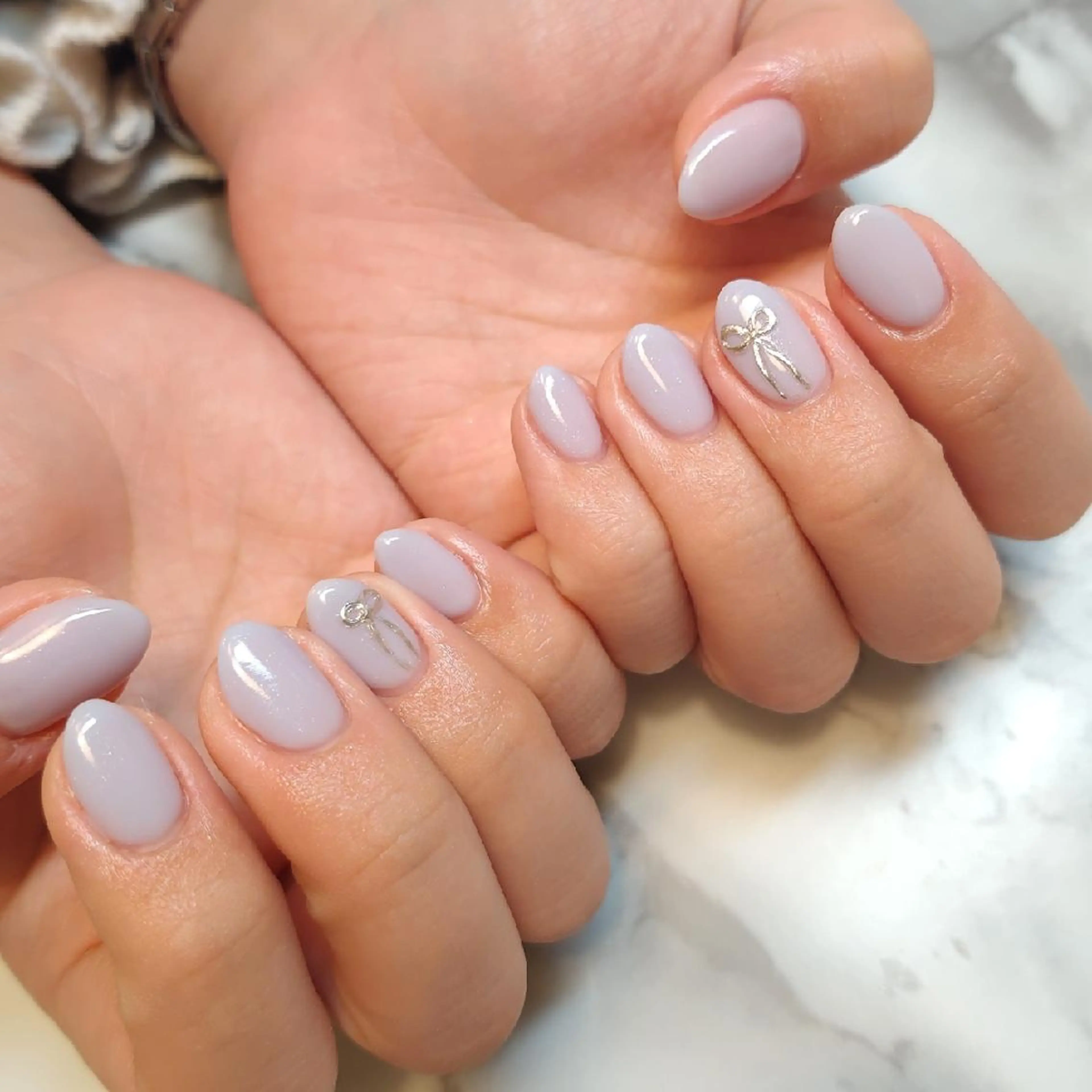 ネイル リボン ジェヌインネイル 河内のネイルデザイン