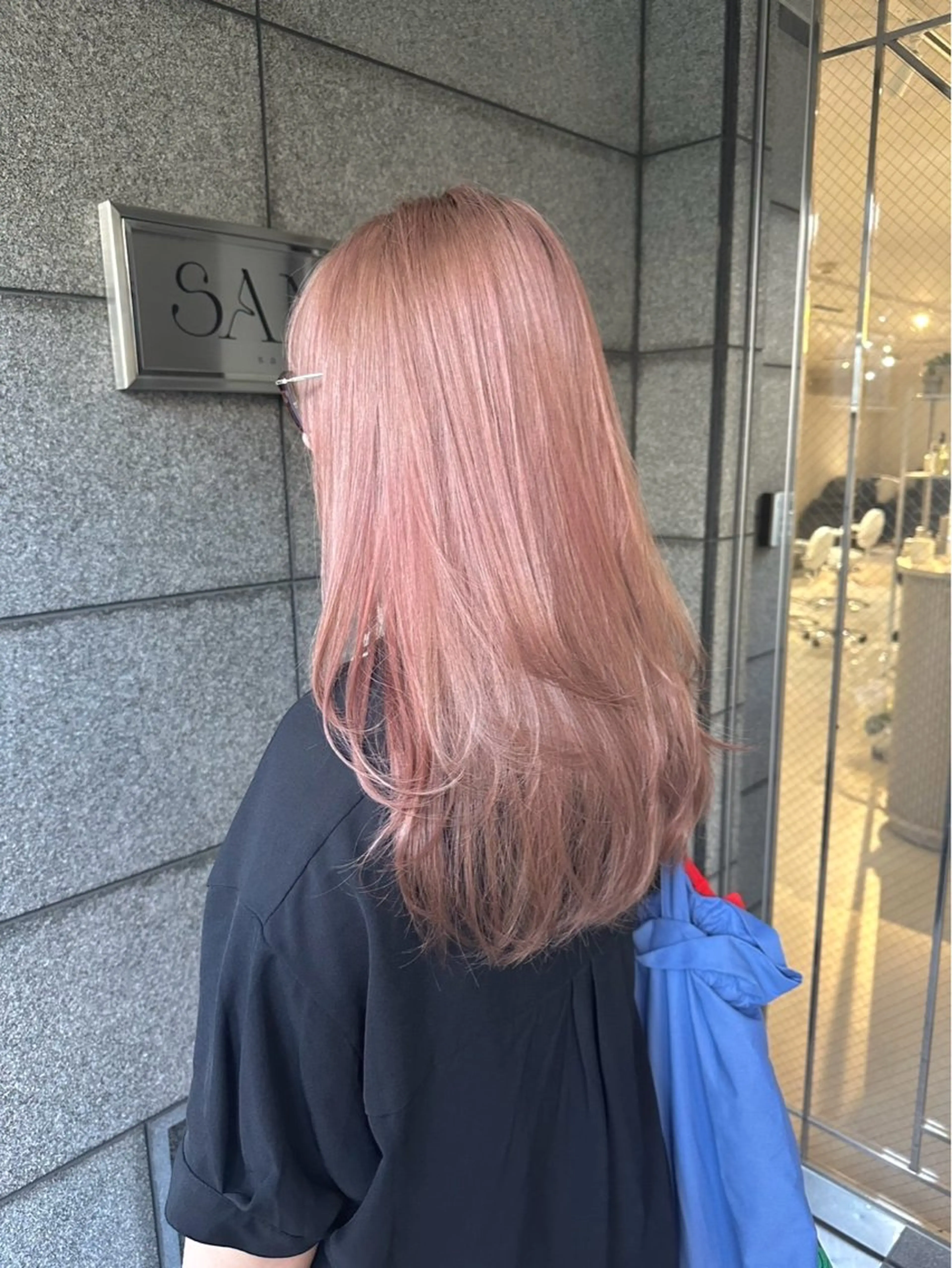 ロング カラー ヘアカラー トリートメント 本町/新町/心斎橋 透明感カラーSANCのヘアスタイル