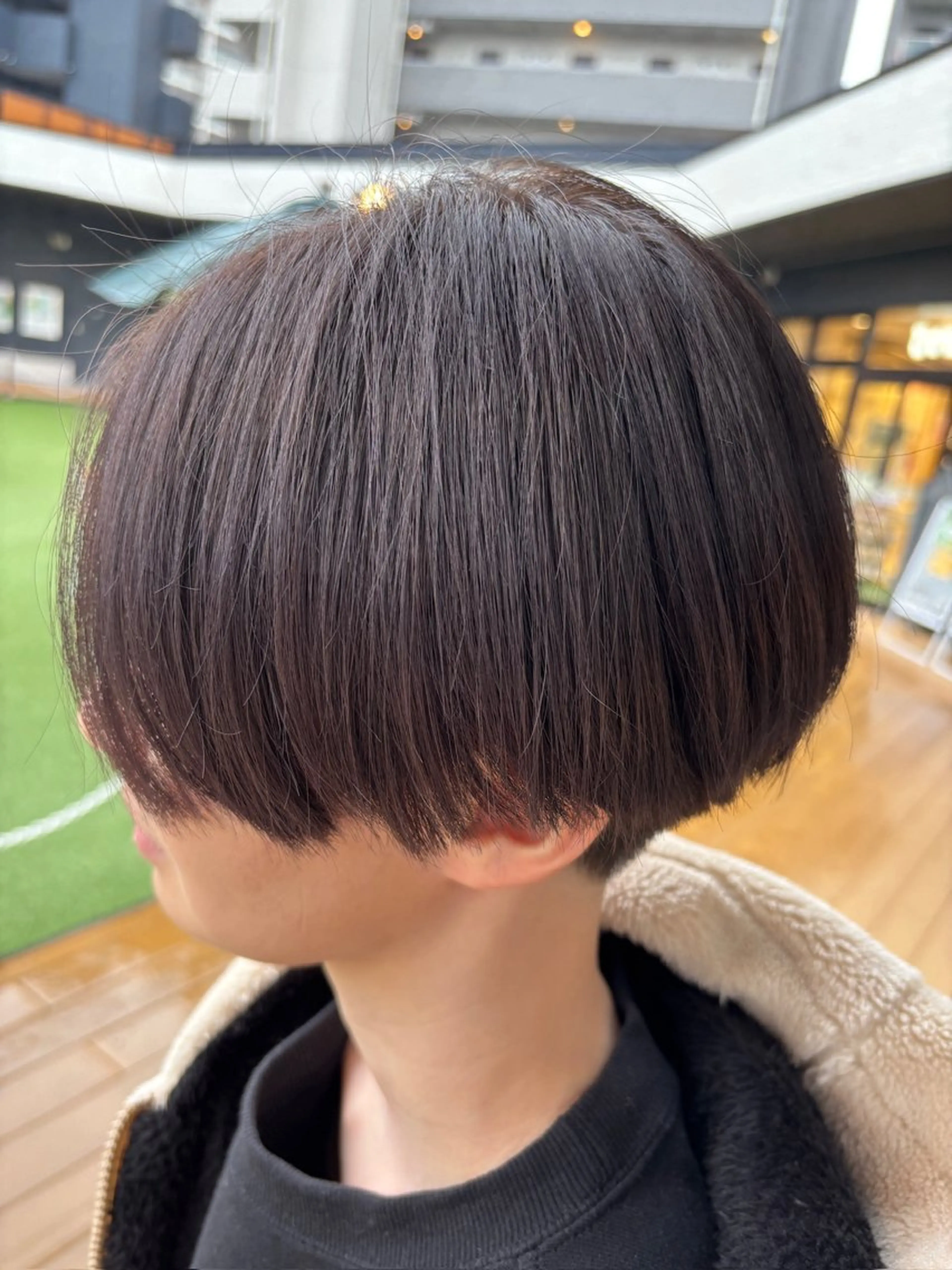 ショート カラー ハンサムショート ダブルカラー グレージュ くせ毛 ショートヘア ブリーチ/ヘアケア/ 艶髪/イギチハルのヘアスタイル
