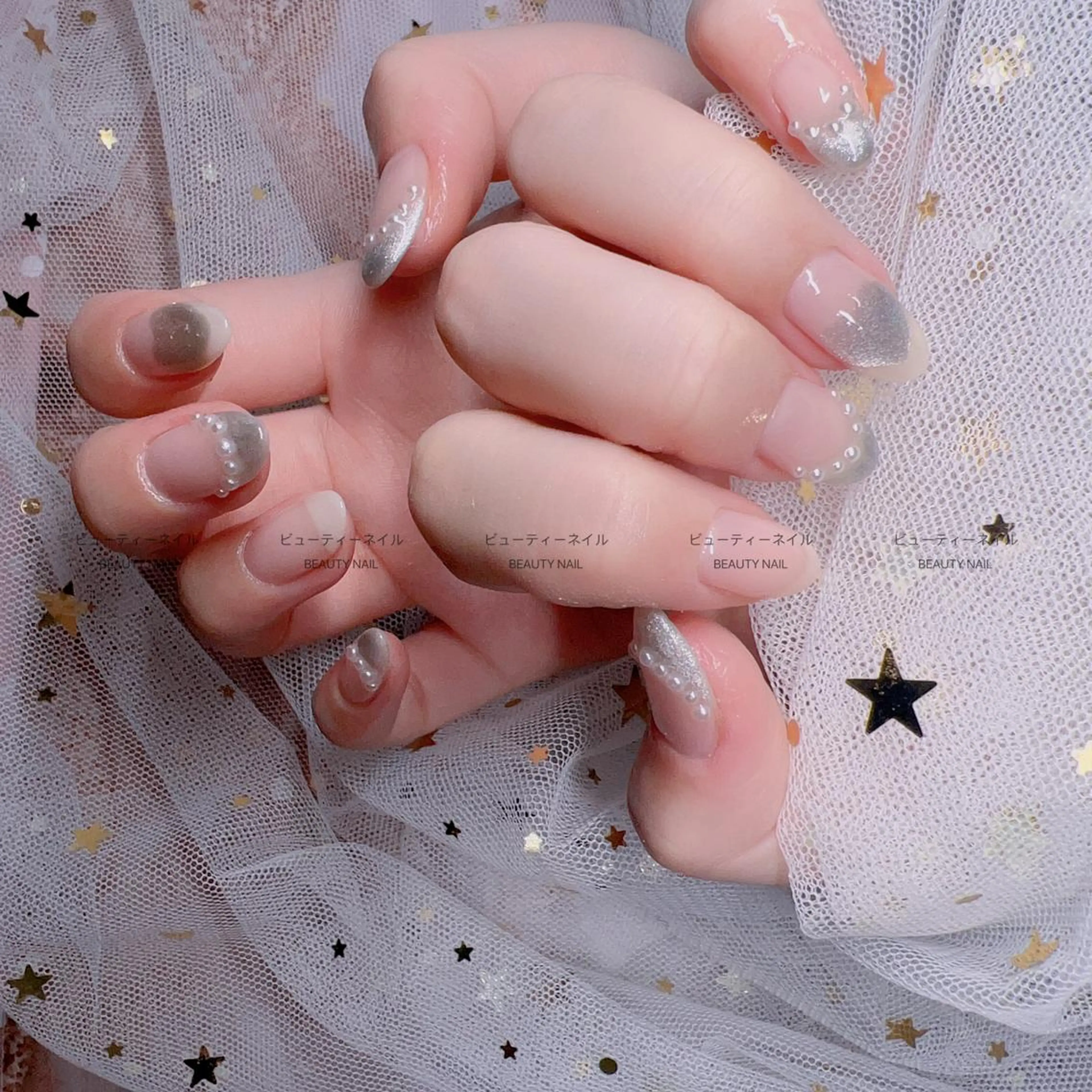 ネイル 長さ出し ジェルネイル Moonstone Salon所属・Moonstone Salonのネイルデザイン
