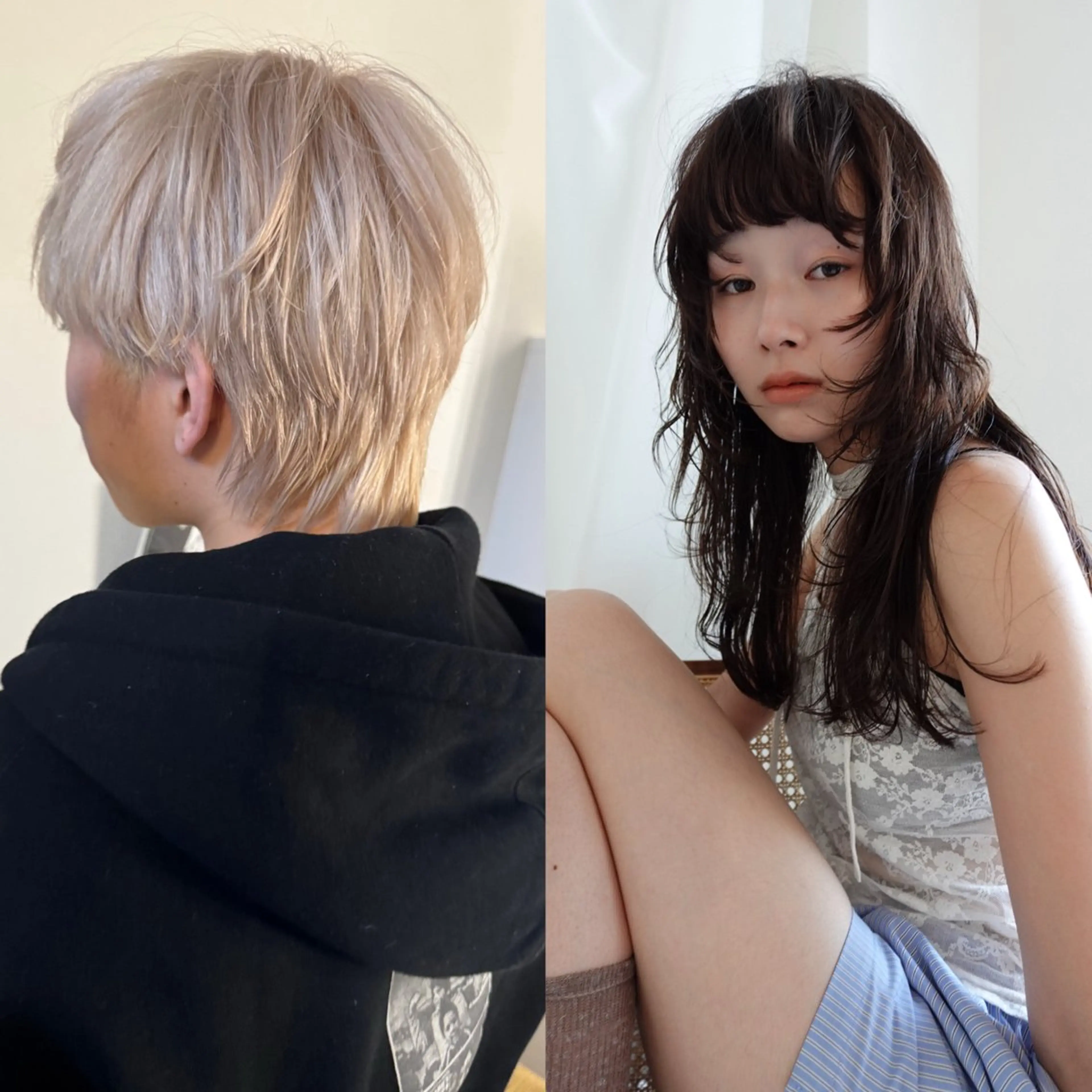 メンズ パーマ aya/ブリーチ/ ボブ/ショートのヘアスタイル