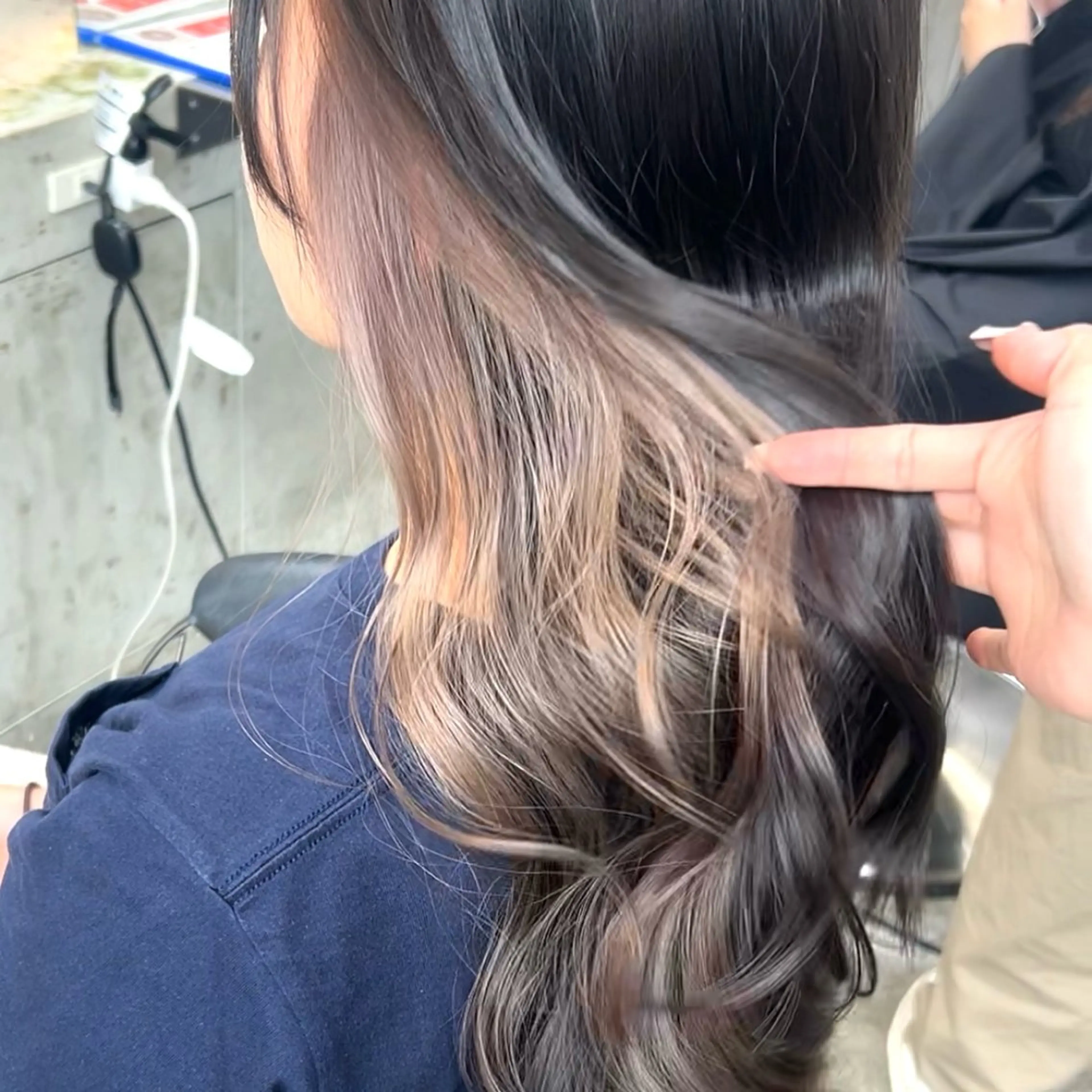 ロング カット ヘアカラー トリートメント ボブ/くびれボブ/ 髪質改善/Ru-kaのヘアスタイル