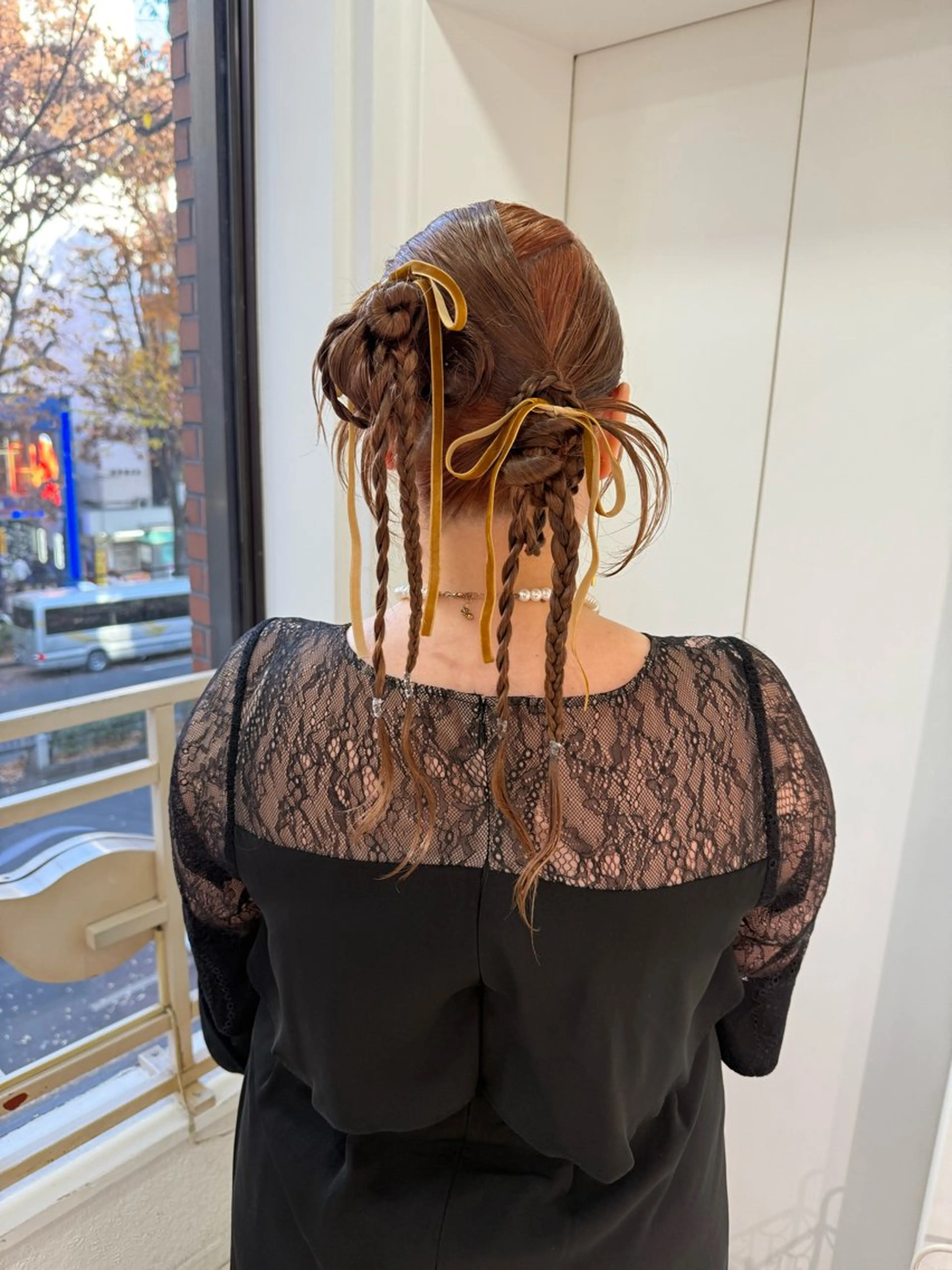 ヘアアレンジ 成人式 ヘアセット 髪質改善”透け感" カラー/Hono🪞のヘアスタイル