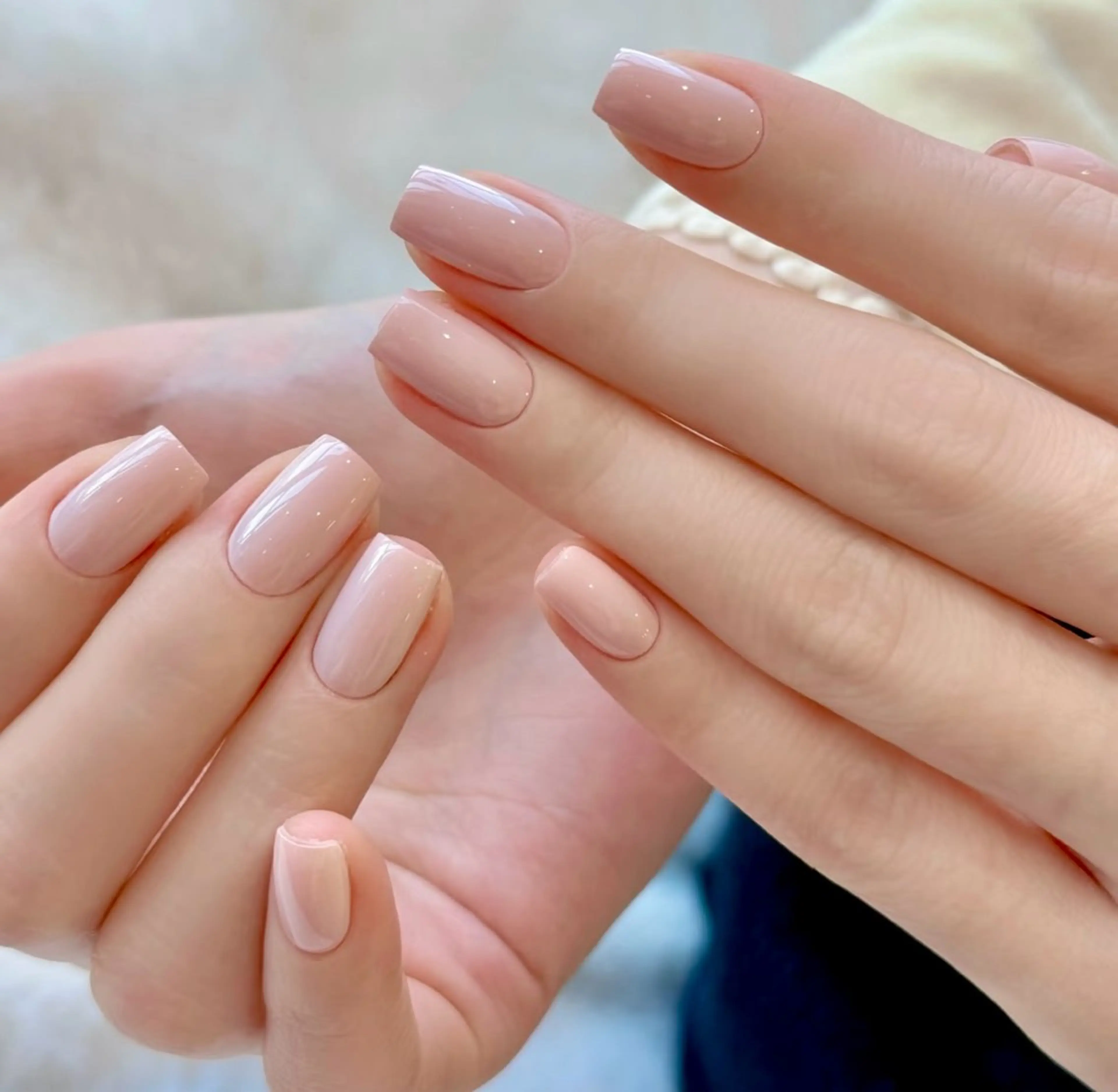 ネイル アートネイル チークネイル 長さ出し フレンチネイル ジェルネイル Yumi Nail Seiのネイルデザイン