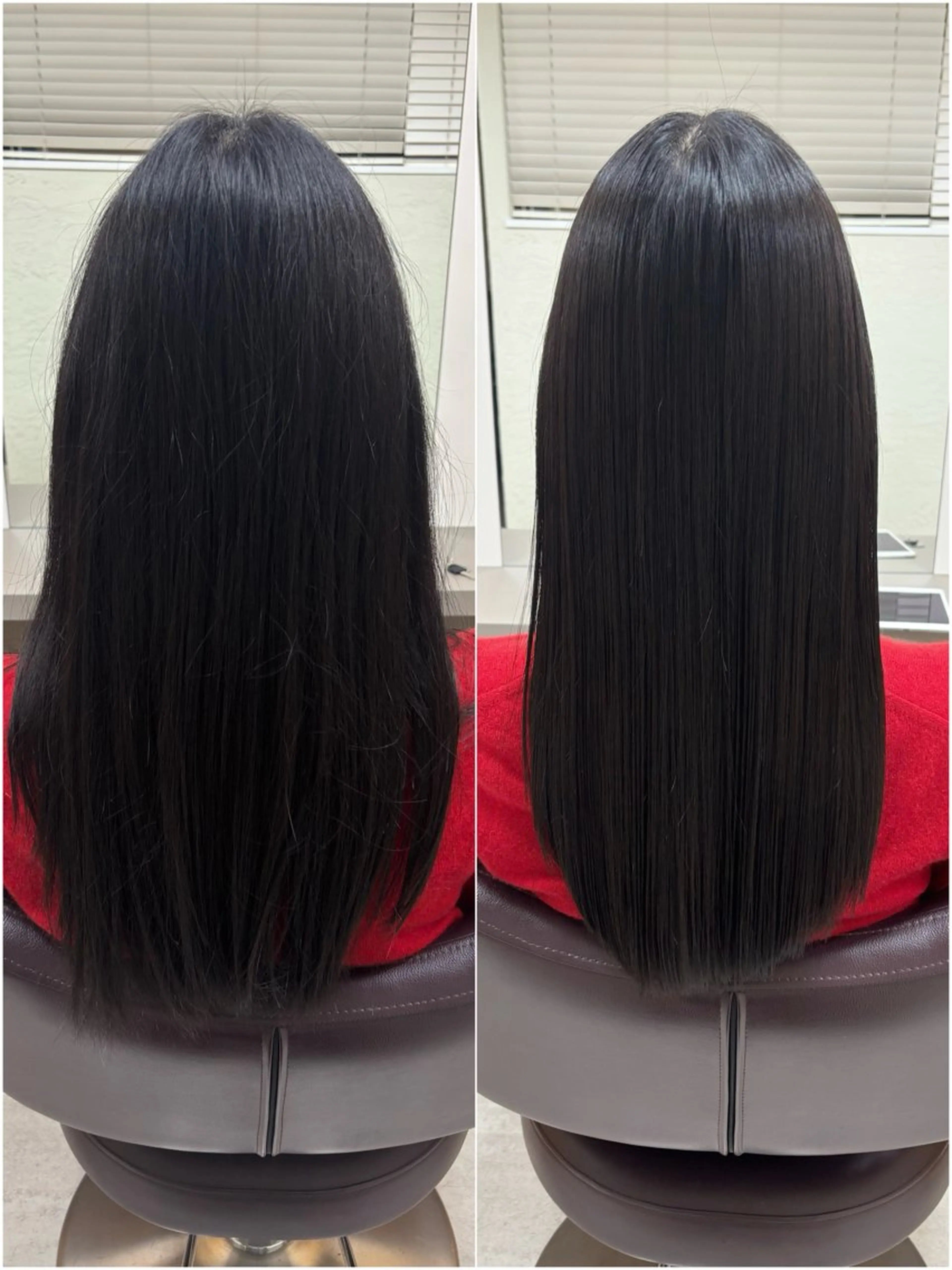 ミディアム カット 縮毛矯正 トリートメント 本日予約可/髪質改善 四条/オカジマのヘアスタイル