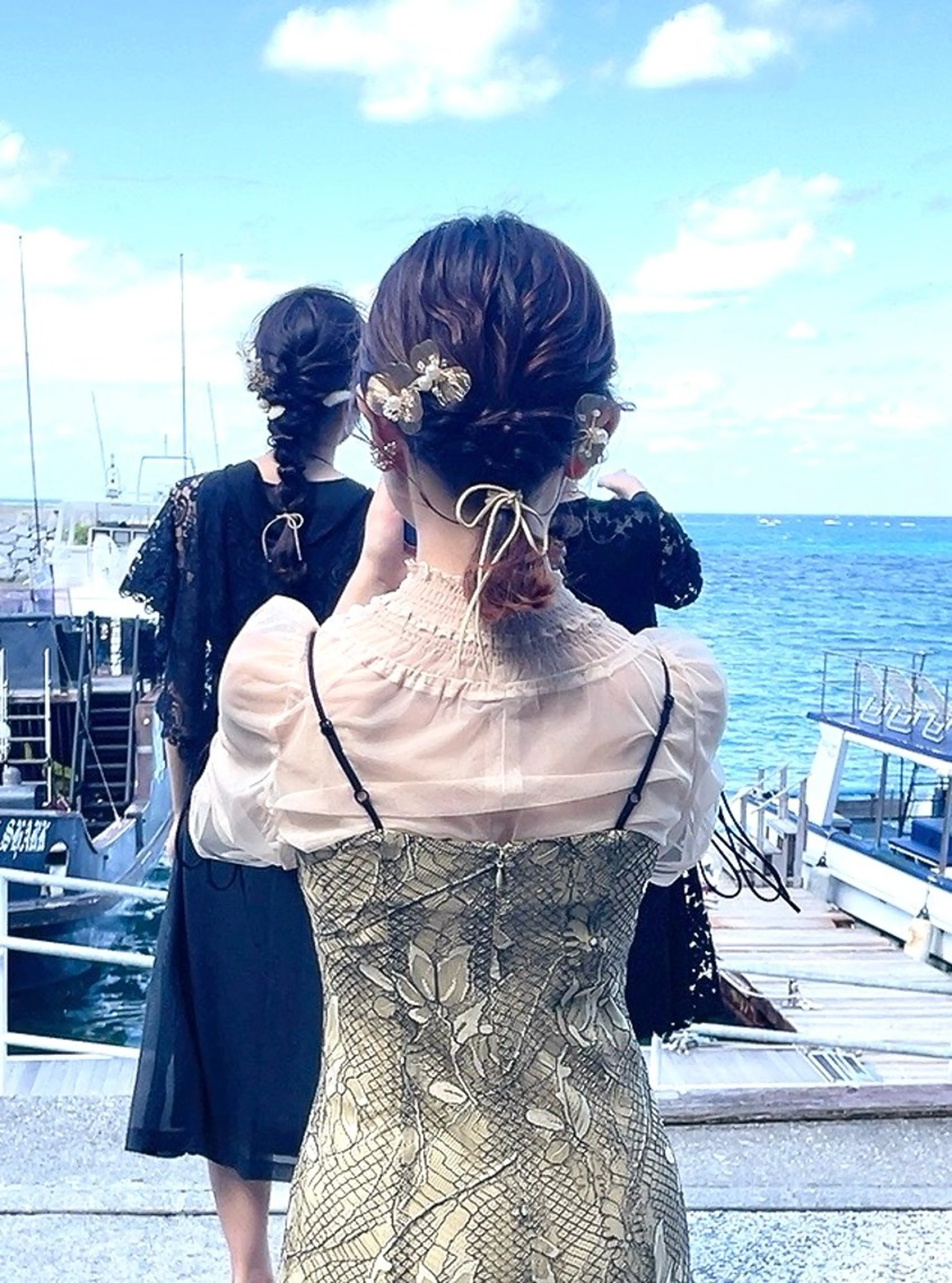 ミディアム ヘアアレンジ ボブ 野澤 優乃のヘアスタイル