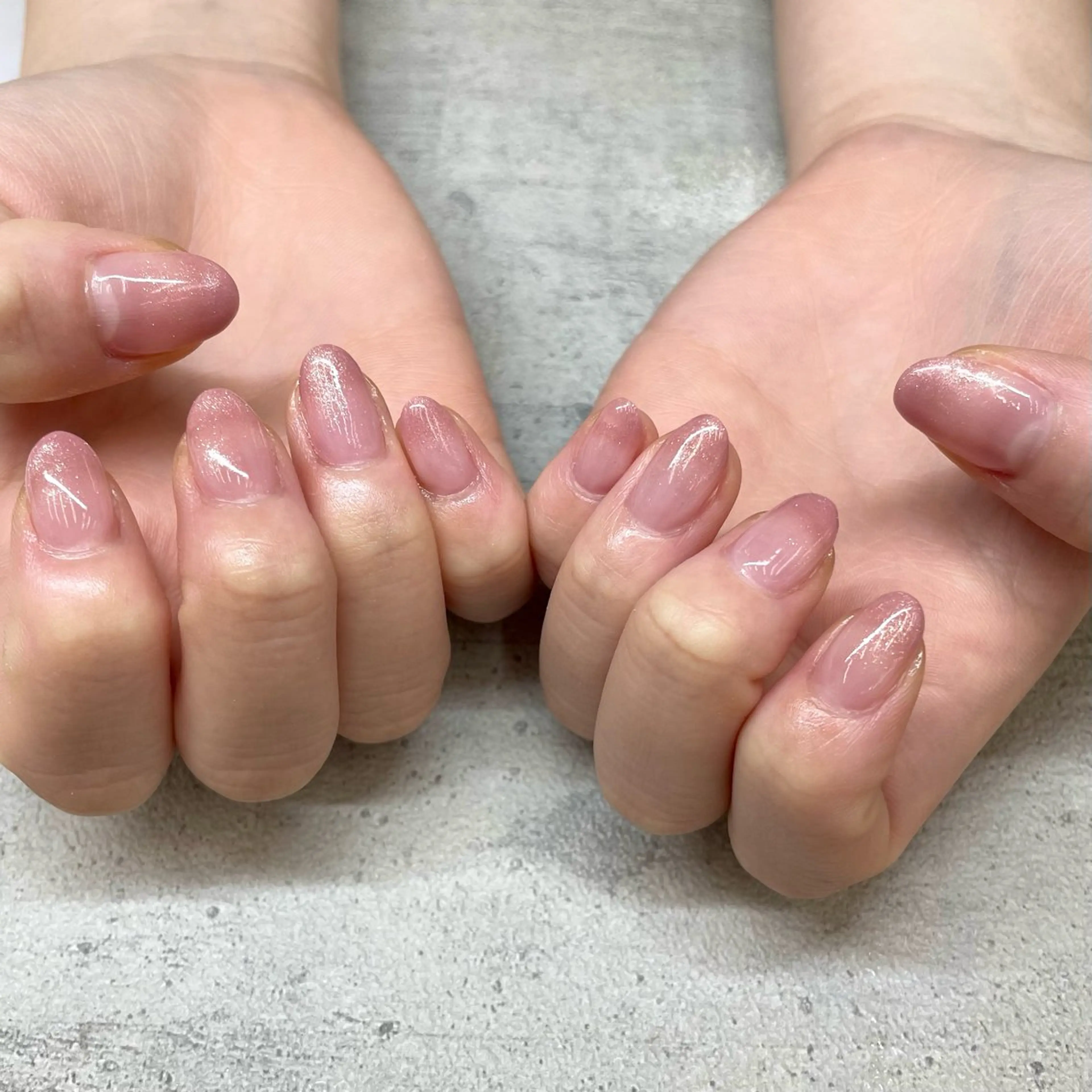 ネイル ラメ(グリッター) ピンク MAXKELLY EMIのネイルデザイン