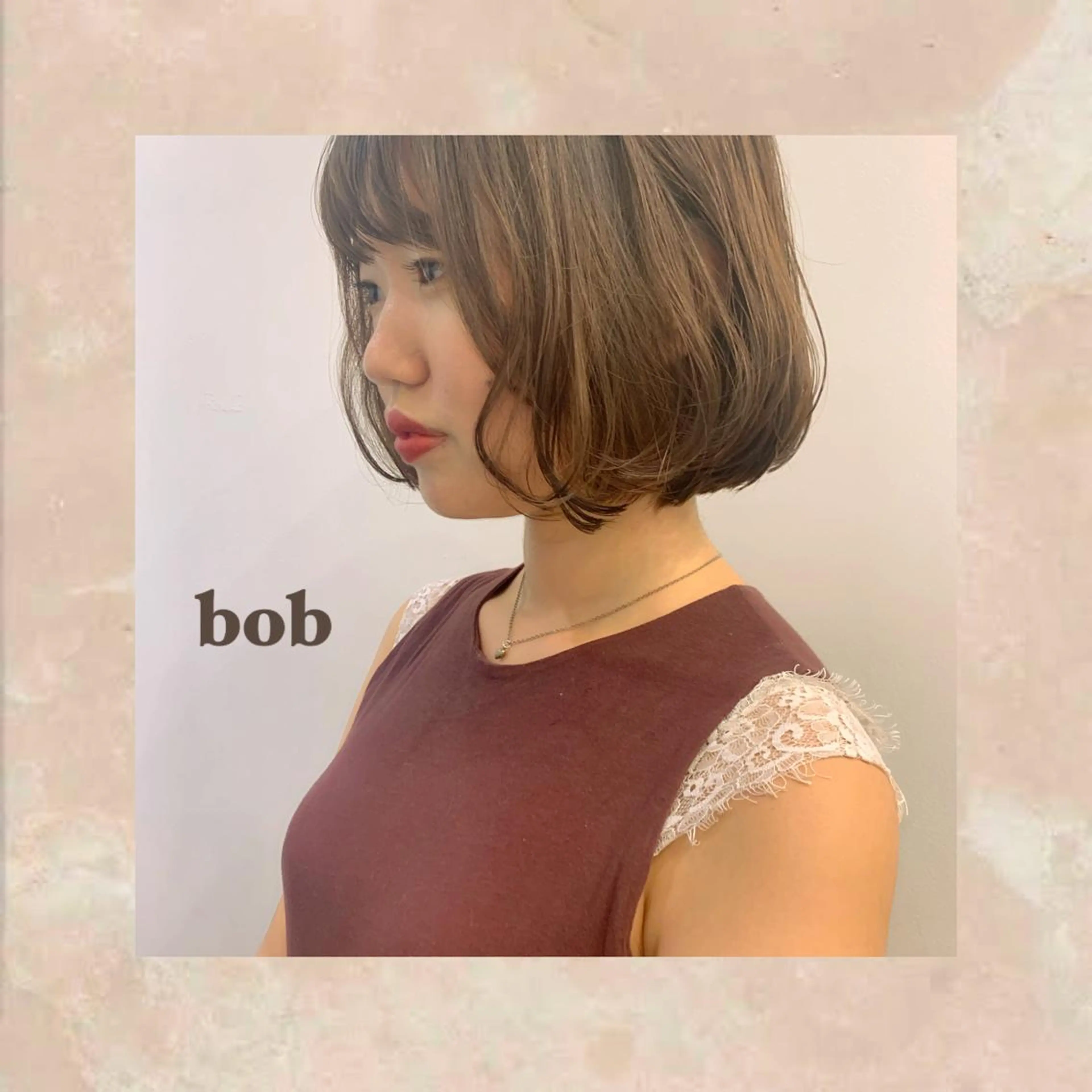 ショート ボブ apish パーマ/夏琳🌻のヘアスタイル