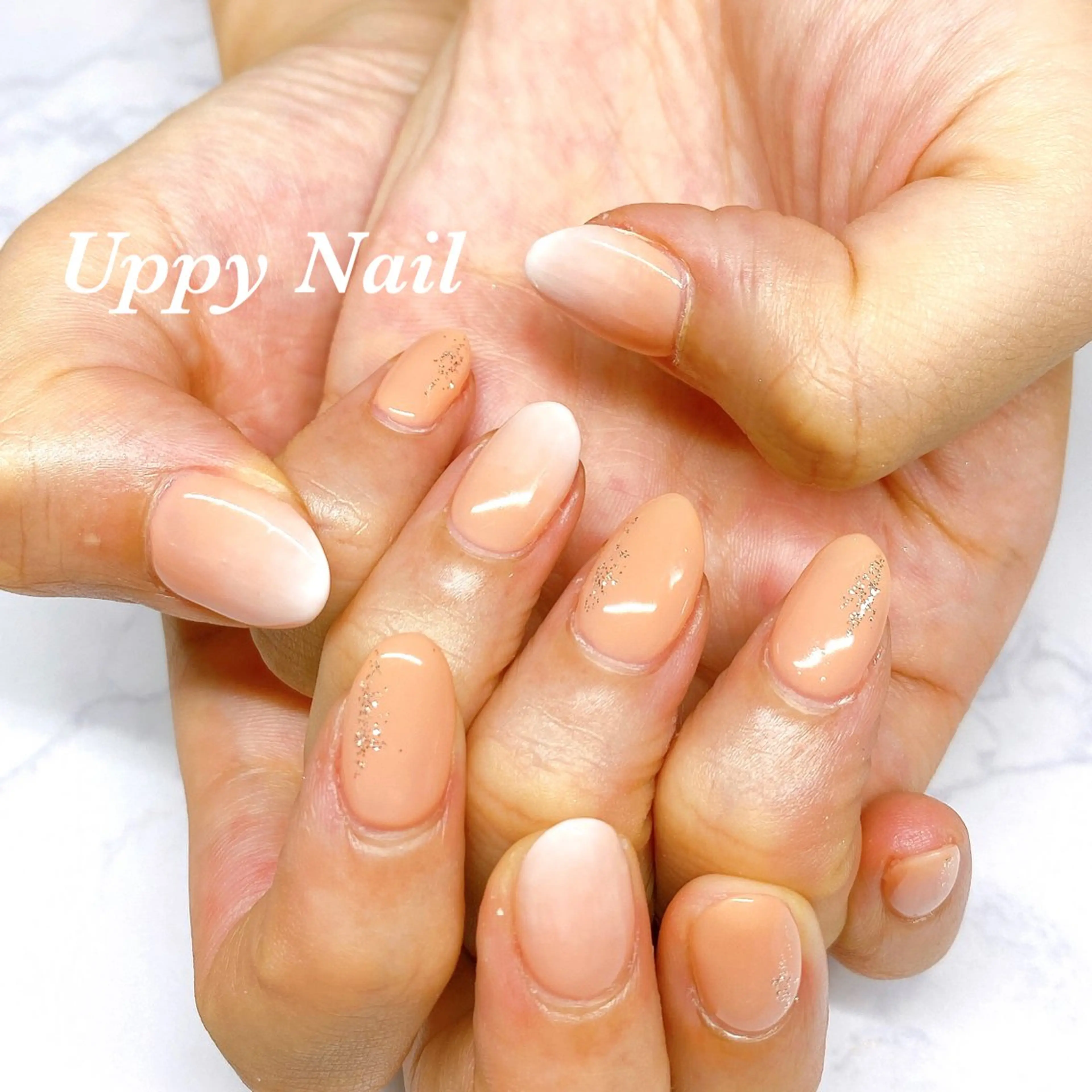 ネイル ラメ(グリッター) オフィスネイル ハンドネイル Uppy Nail ukyoのネイルデザイン