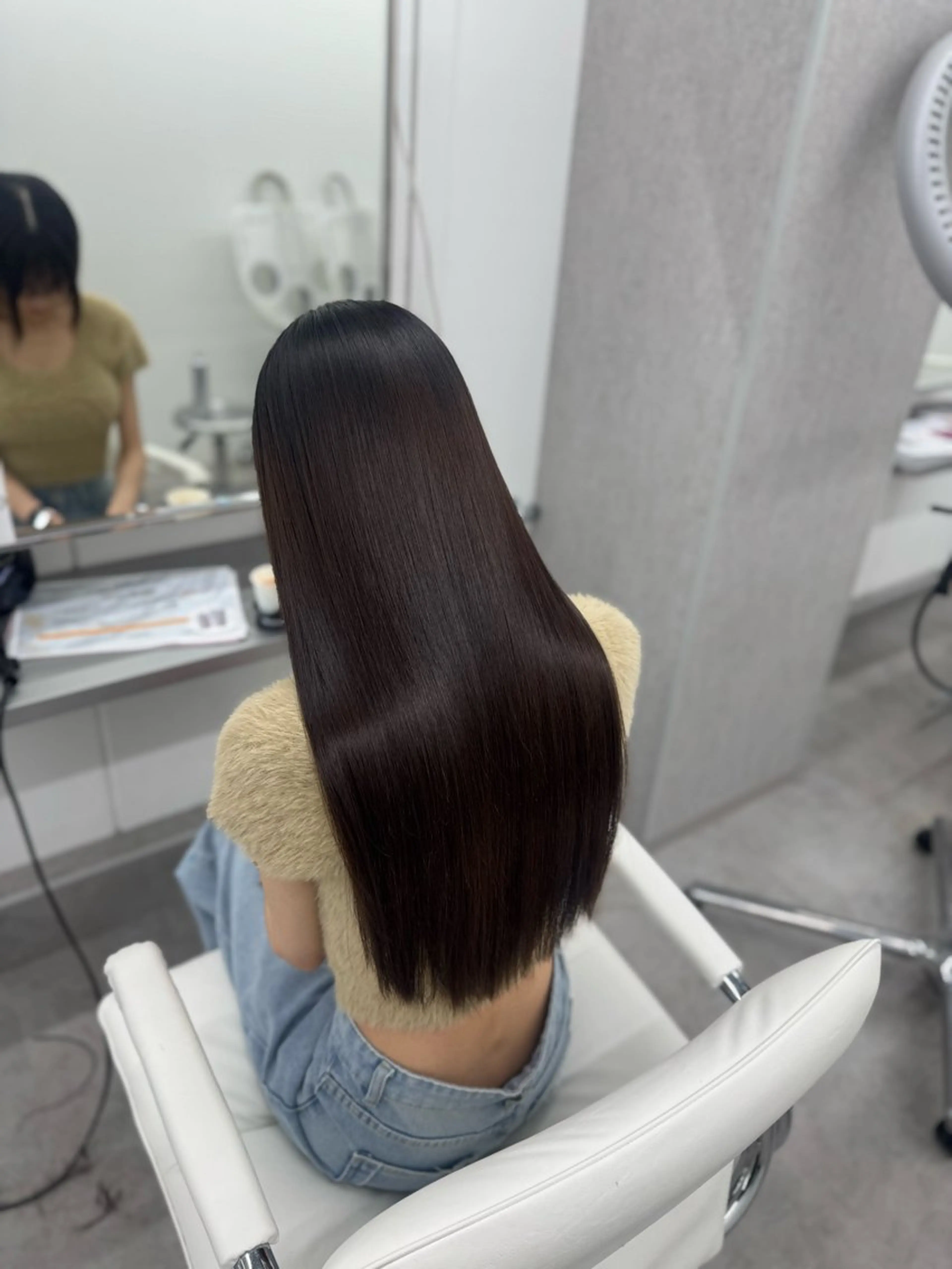 ロング パーマ カット 縮毛矯正 🕯コバ/レイヤー/ 美髪縮毛🕯のヘアスタイル