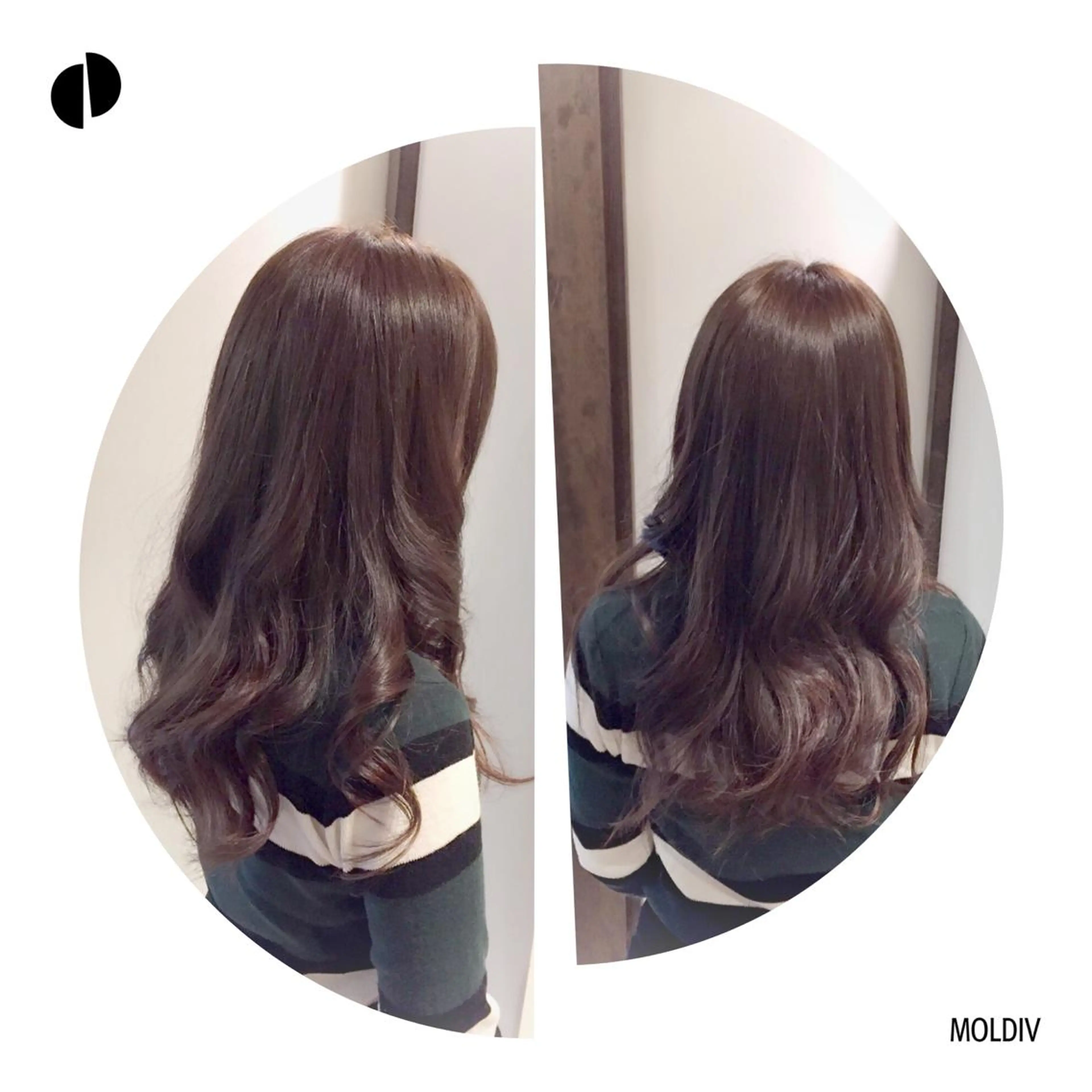 セミロング ロング カラー グレージュ ハイトーンカラー ✨縮毛矯正✨髪質改善 ナカシマ ユミのヘアスタイル