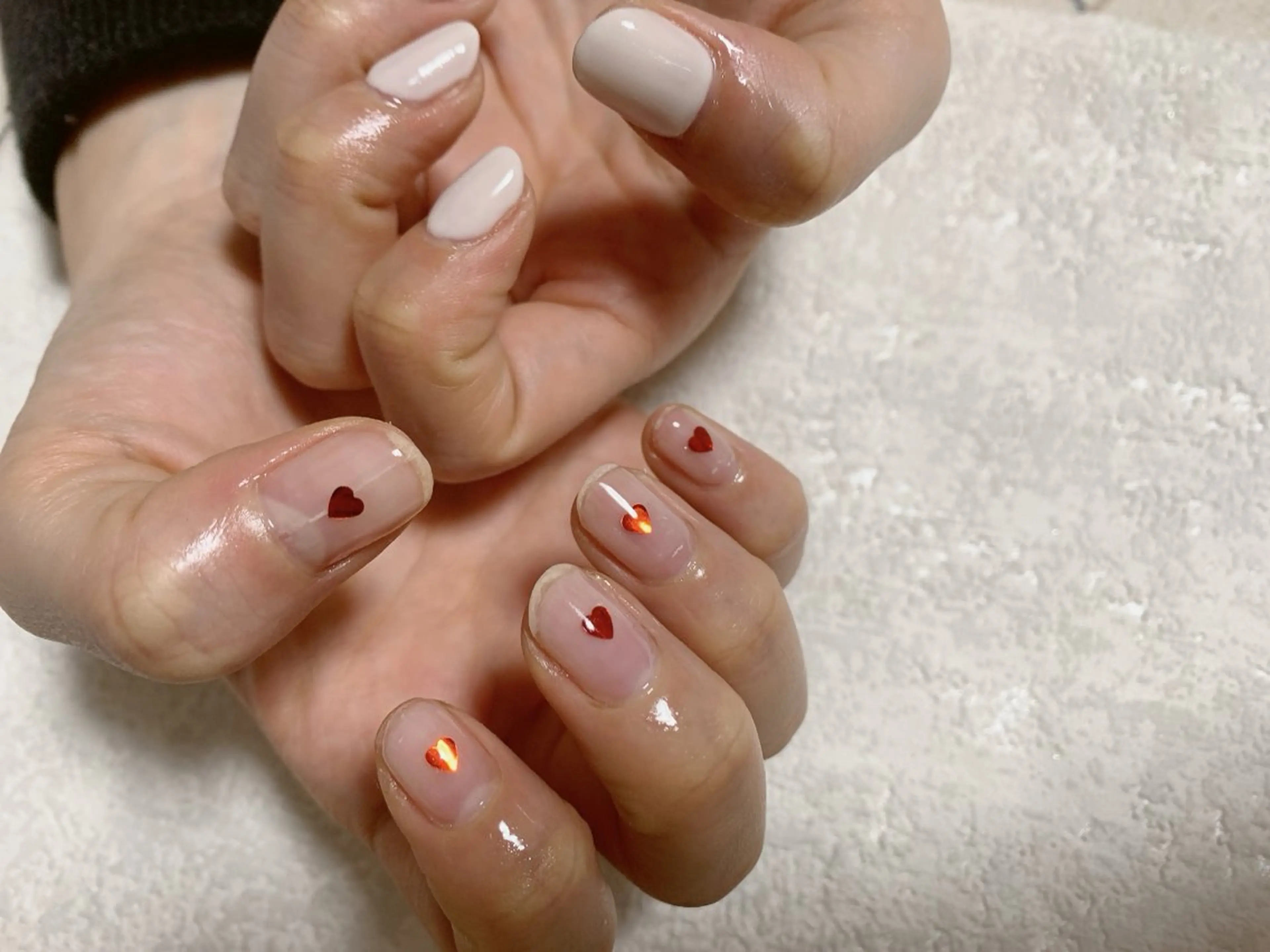 ネイル ジェルネイル ホログラムネイル 韓国ネイル メンズネイル ワンカラーネイル kiki nail たまプラーザのネイルデザイン