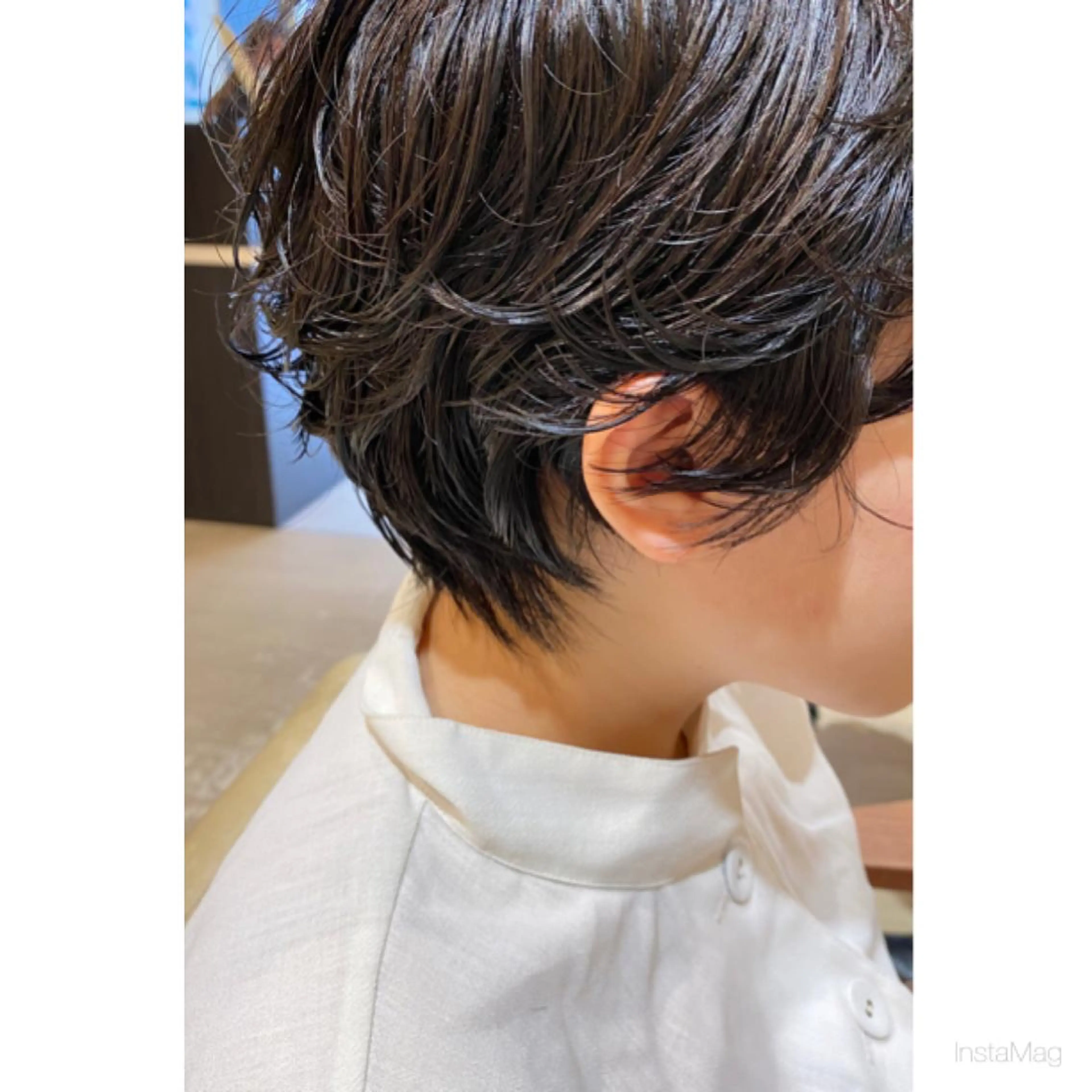 ショート パーマ ショートヘア 岩間 香純のヘアスタイル