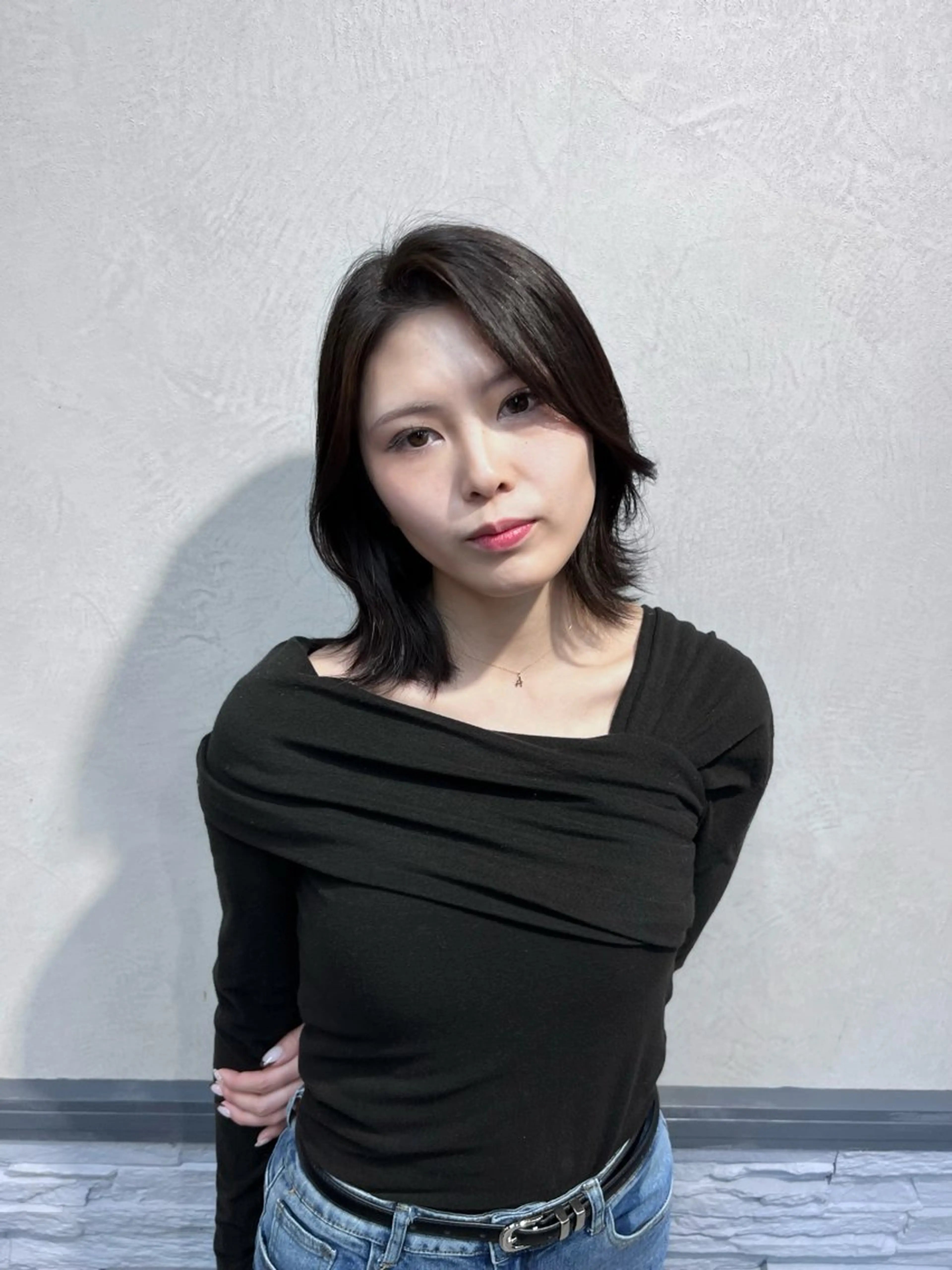 ショート カラー 黒髪 ブリーチ 透明感カラー 顔周りカット レイヤーカット 透明感/レイヤー 🇰🇷tomonaのヘアスタイル