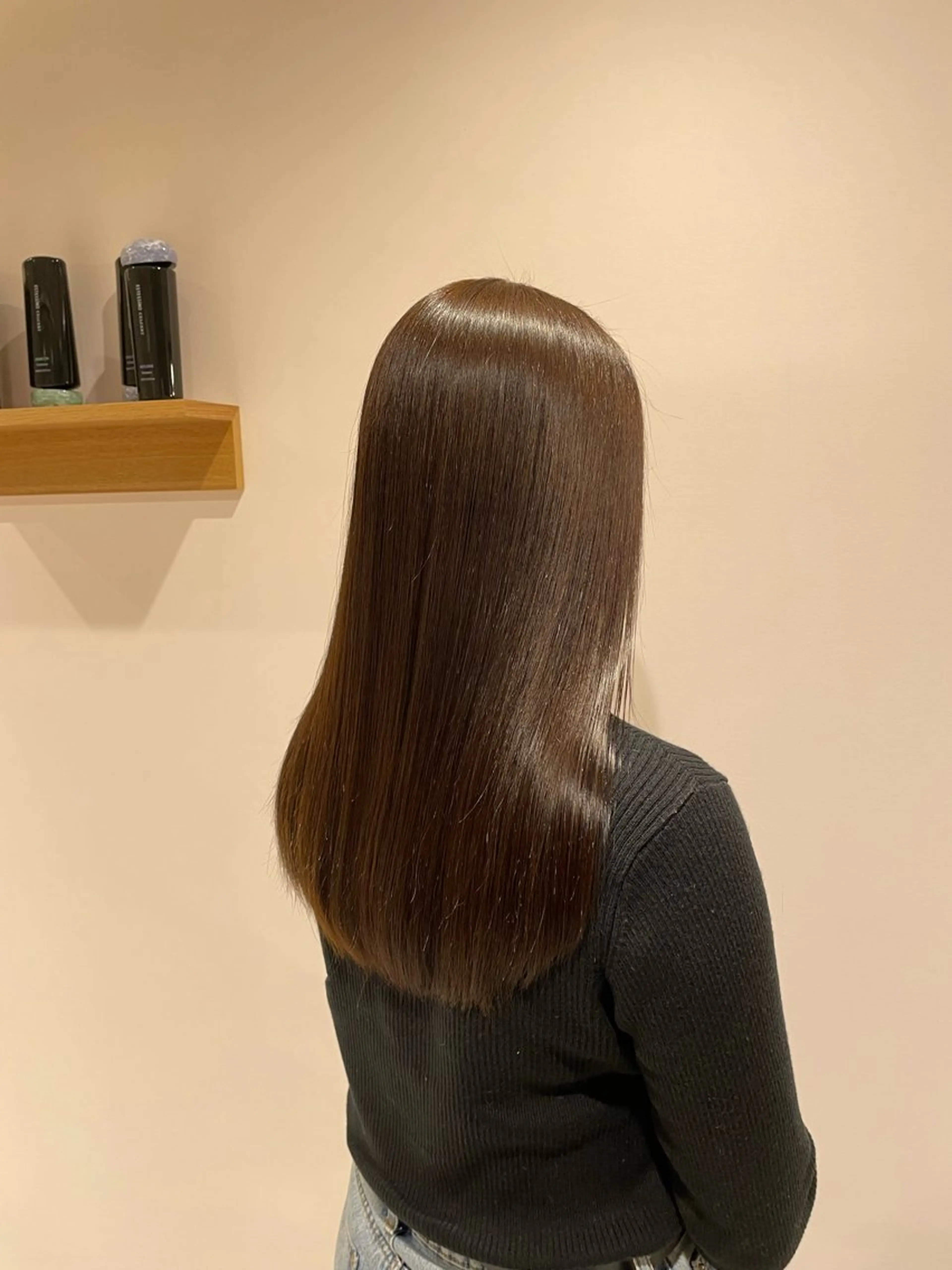 ロング カラー ベージュカラー オリーブベージュ runru /muku.のヘアスタイル