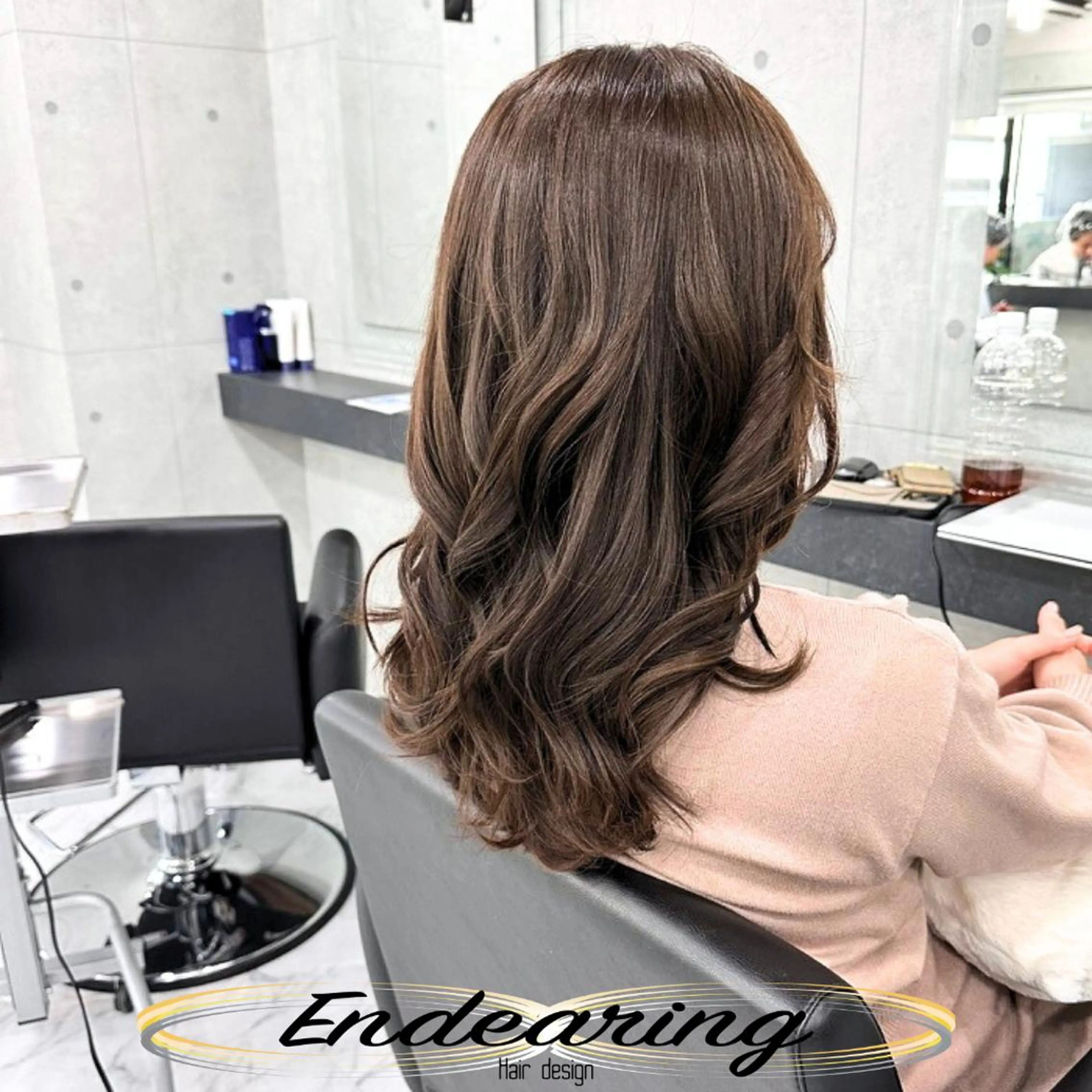 カラー 透明感カラー グレージュ カット ヘアカラー Endearing 銀座/レイヤーカットのヘアスタイル