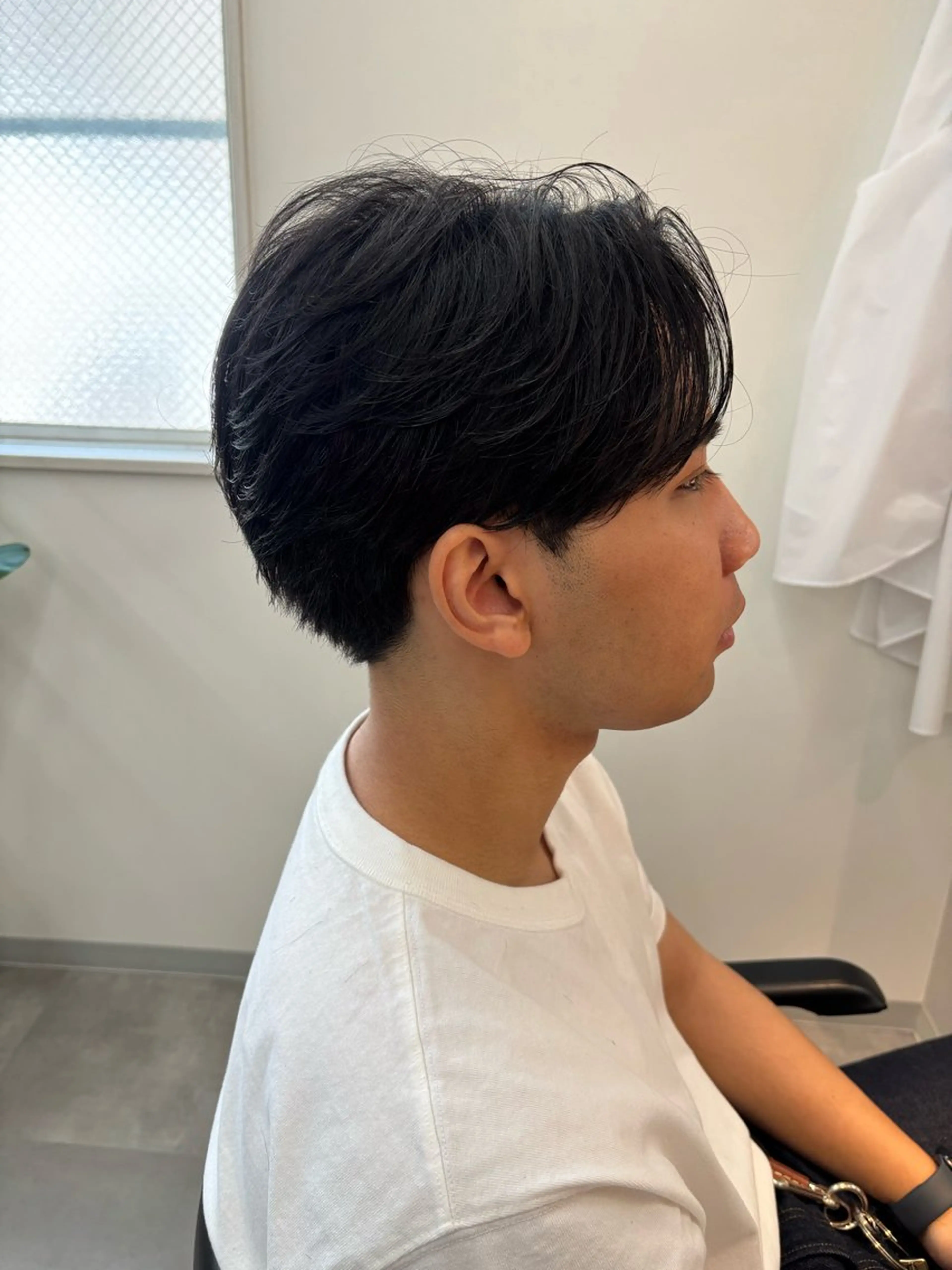 メンズ センターパート カット 保立/フェザーパーマ /メンズカット千葉のヘアスタイル