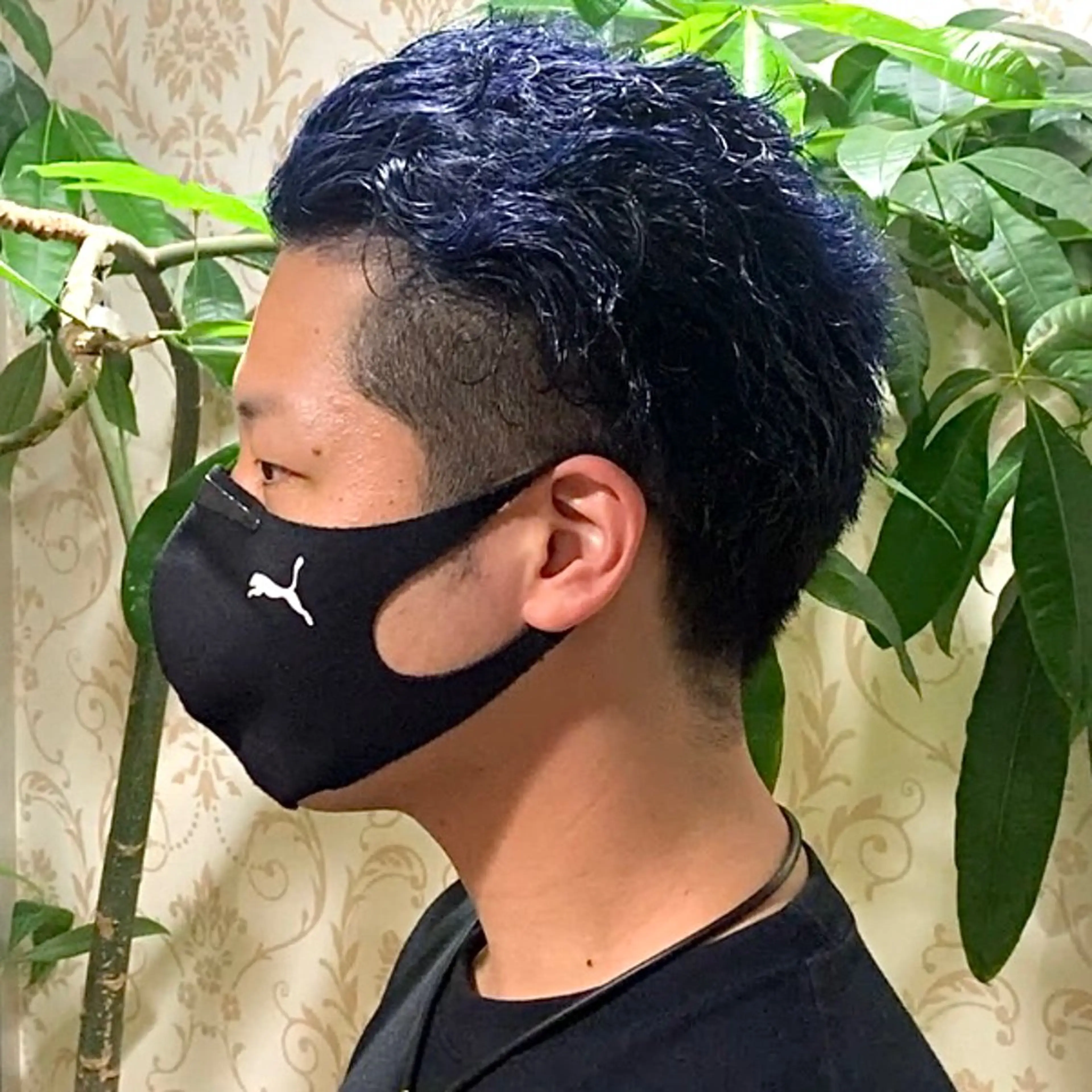 ショート カラー メンズ メンズブリーチ ブリーチ ネイビーカラー メンズパーマ&メンズ 縮毛矯正/平野/渋谷のヘアスタイル