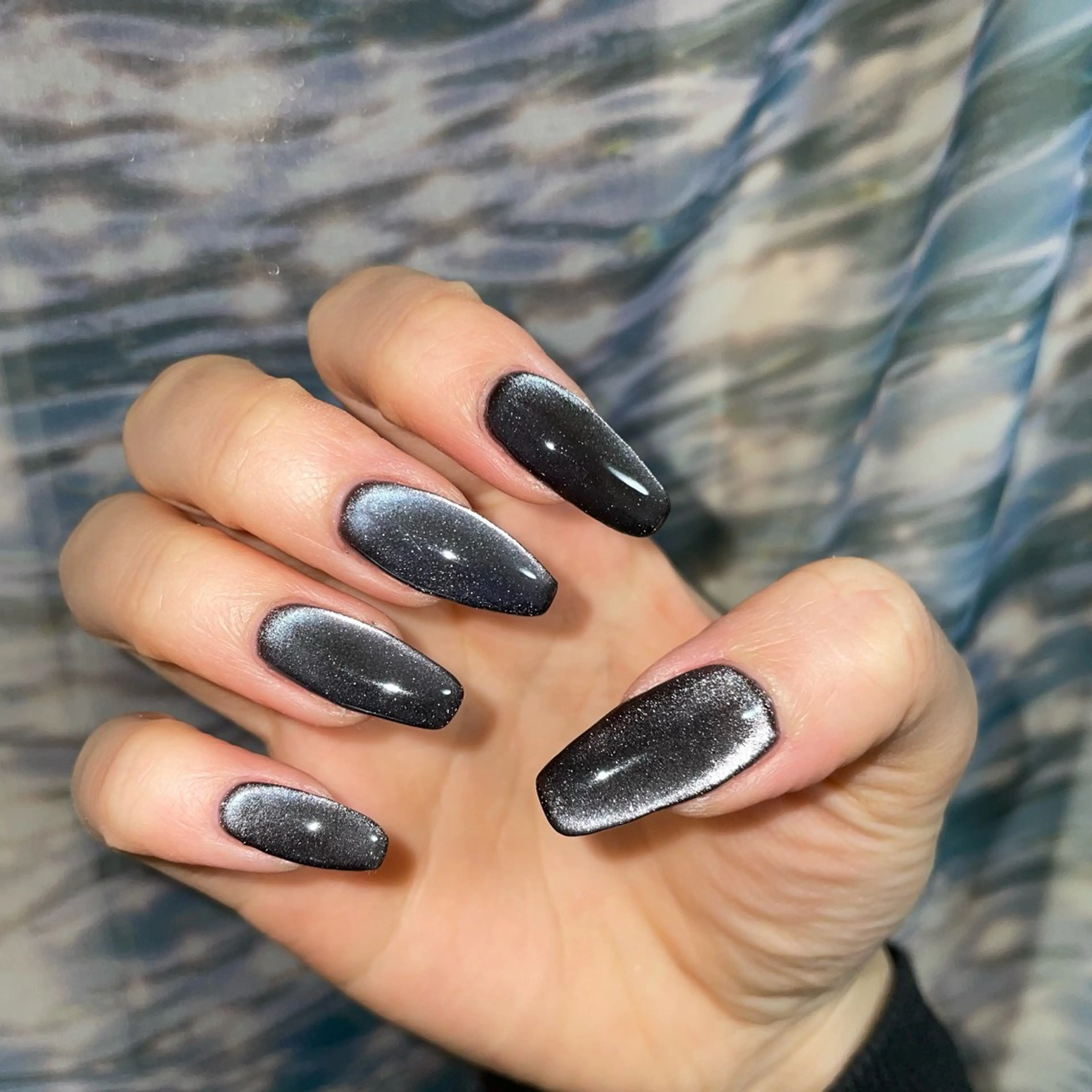 ネイル ロングネイル ワンカラーネイル GO TODAY 吉祥寺Glint所属・うの 韓国ﾈｲﾙ໒꒱⋆⭒˚のネイルデザイン