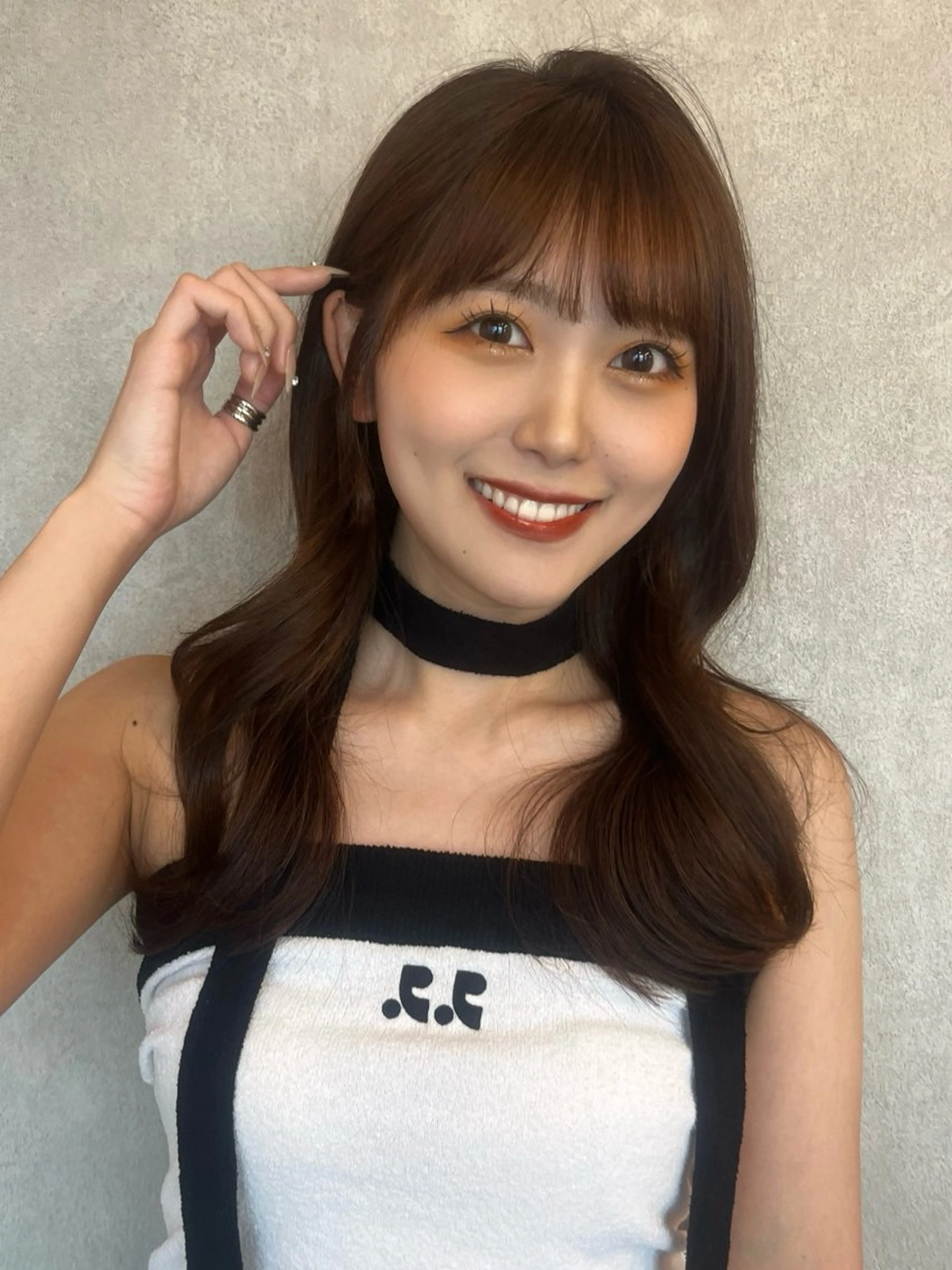 ロング ロング トリートメント Loom.by Sea【新宿】所属・暖色カラー/新宿/韓 国風レイヤー鮫島志穂のヘアスタイル