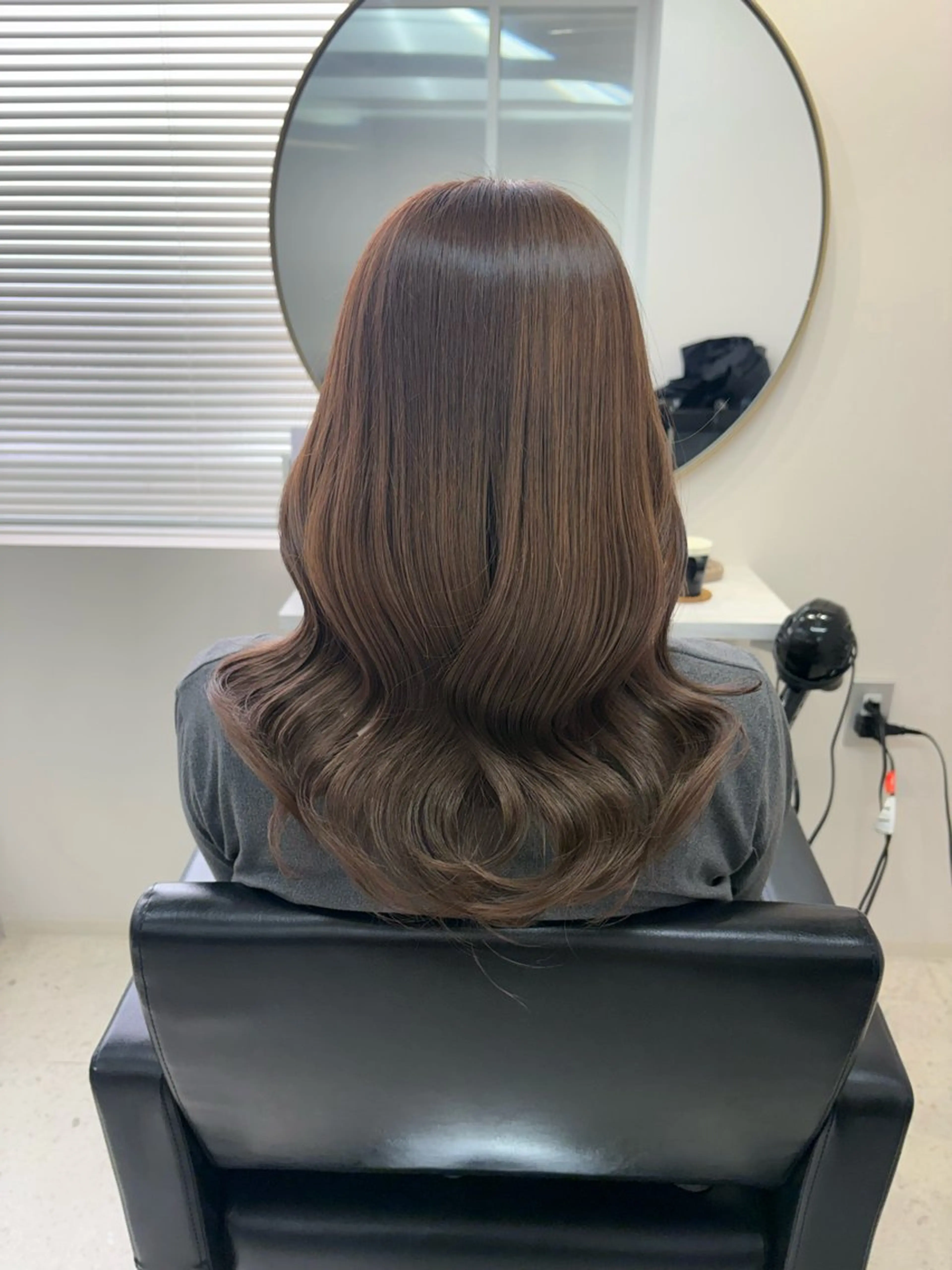 ミディアム 韓国風ヘア カット ヘアカラー トリートメント 𝜗𝜚cocoro 韓国𝜗𝜚のヘアスタイル