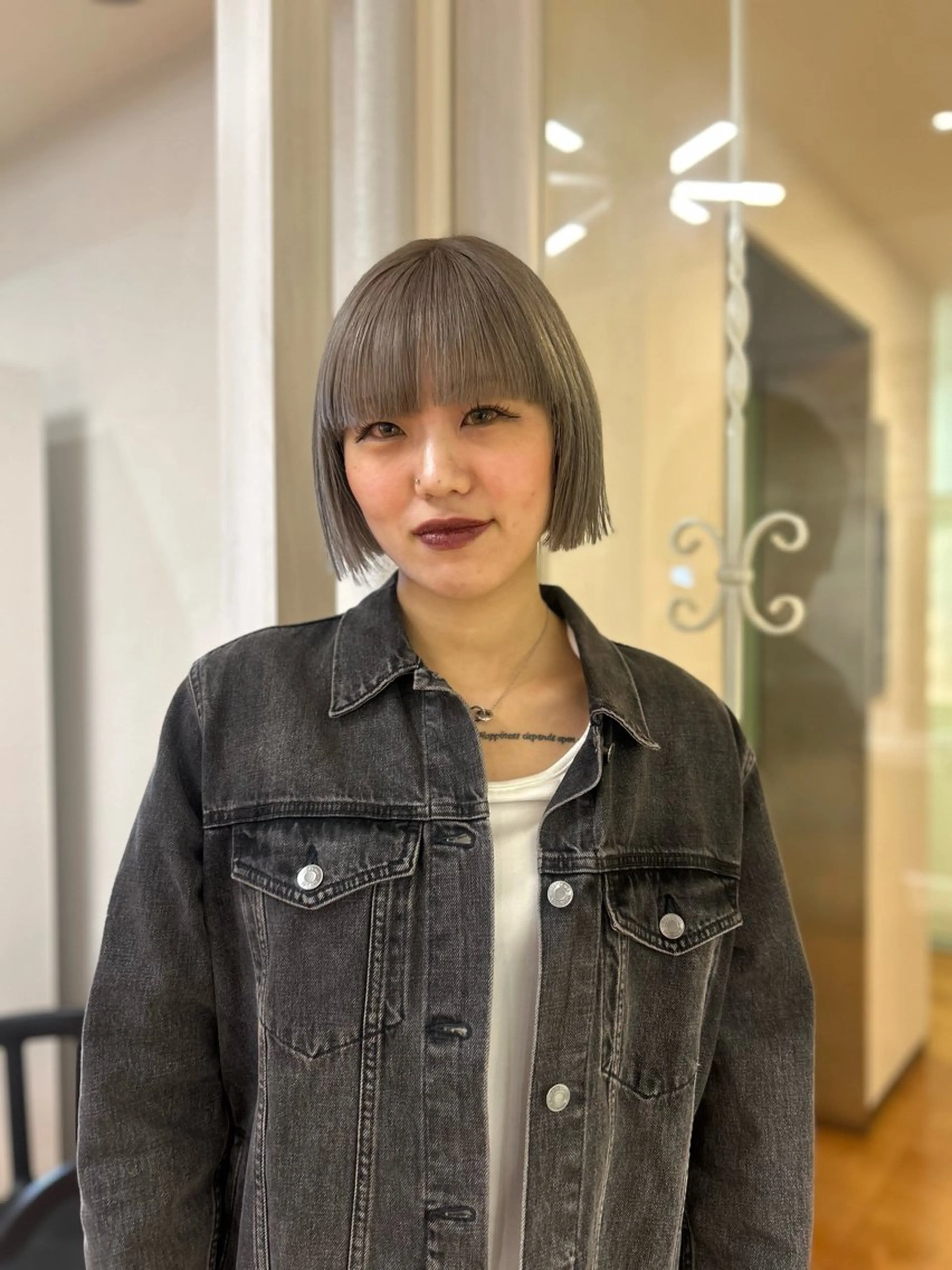 カラー ベージュカラー ホワイトベージュ ヘアカラー CIEL 難波店所属・🎀透明感/レイヤ ー/Kotona🎀のヘアスタイル