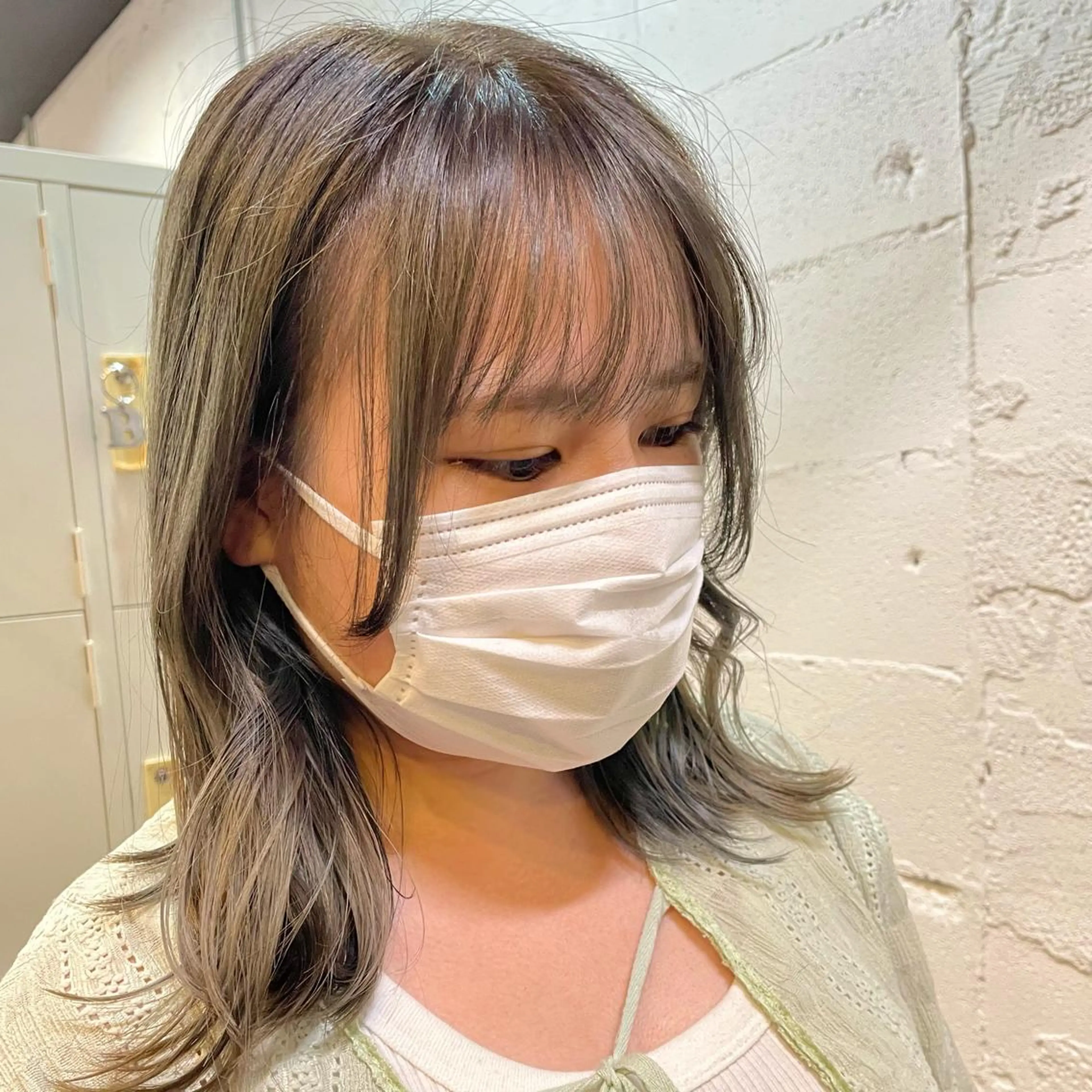 ミディアム カラー ヘアアレンジ ヘアカラー トリートメント 🎀ダブルカラーレイ ヤーyuuri🎀のヘアスタイル