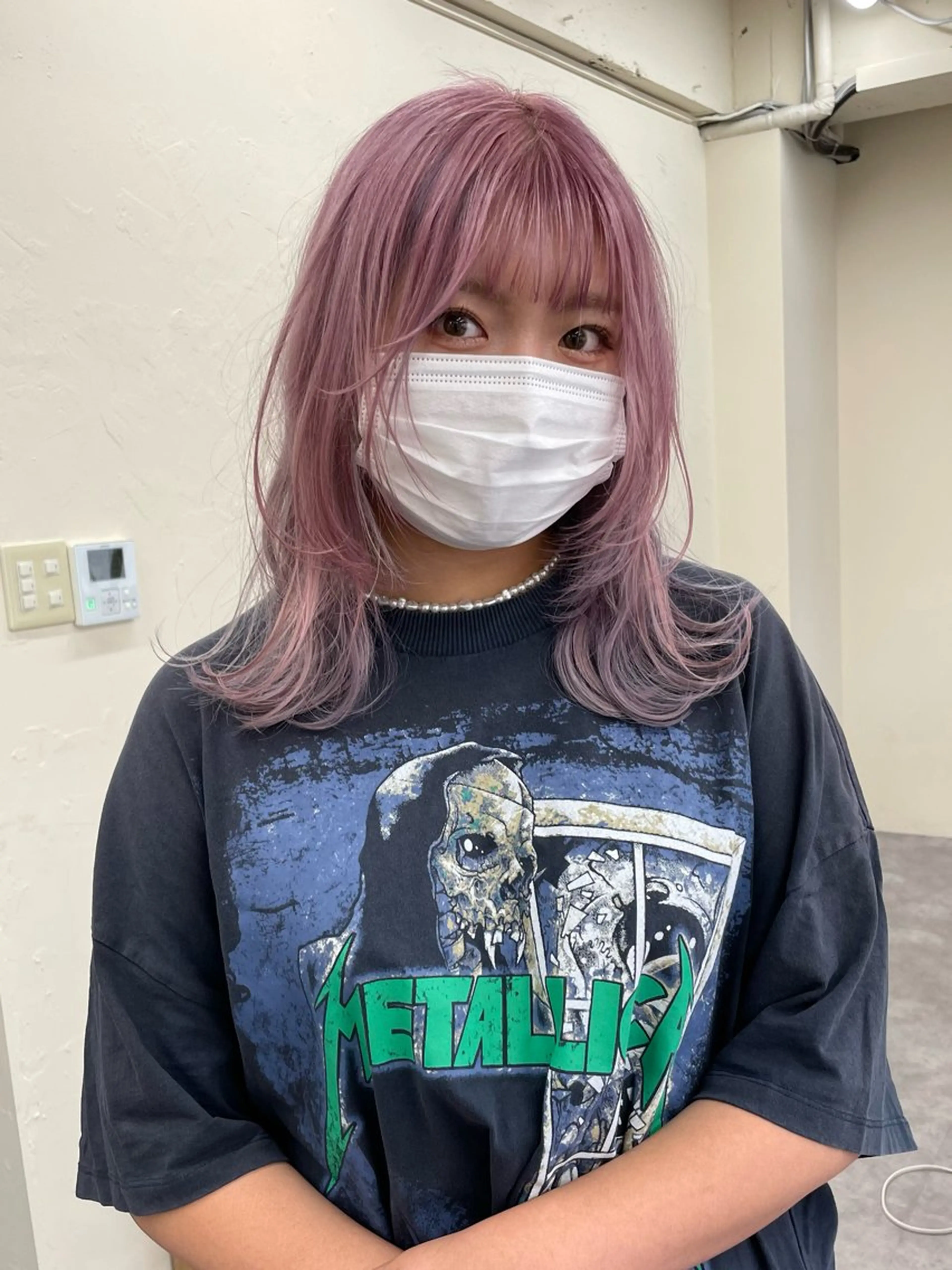 カラー レディースパーマ モデル募集RIKOのヘアスタイル