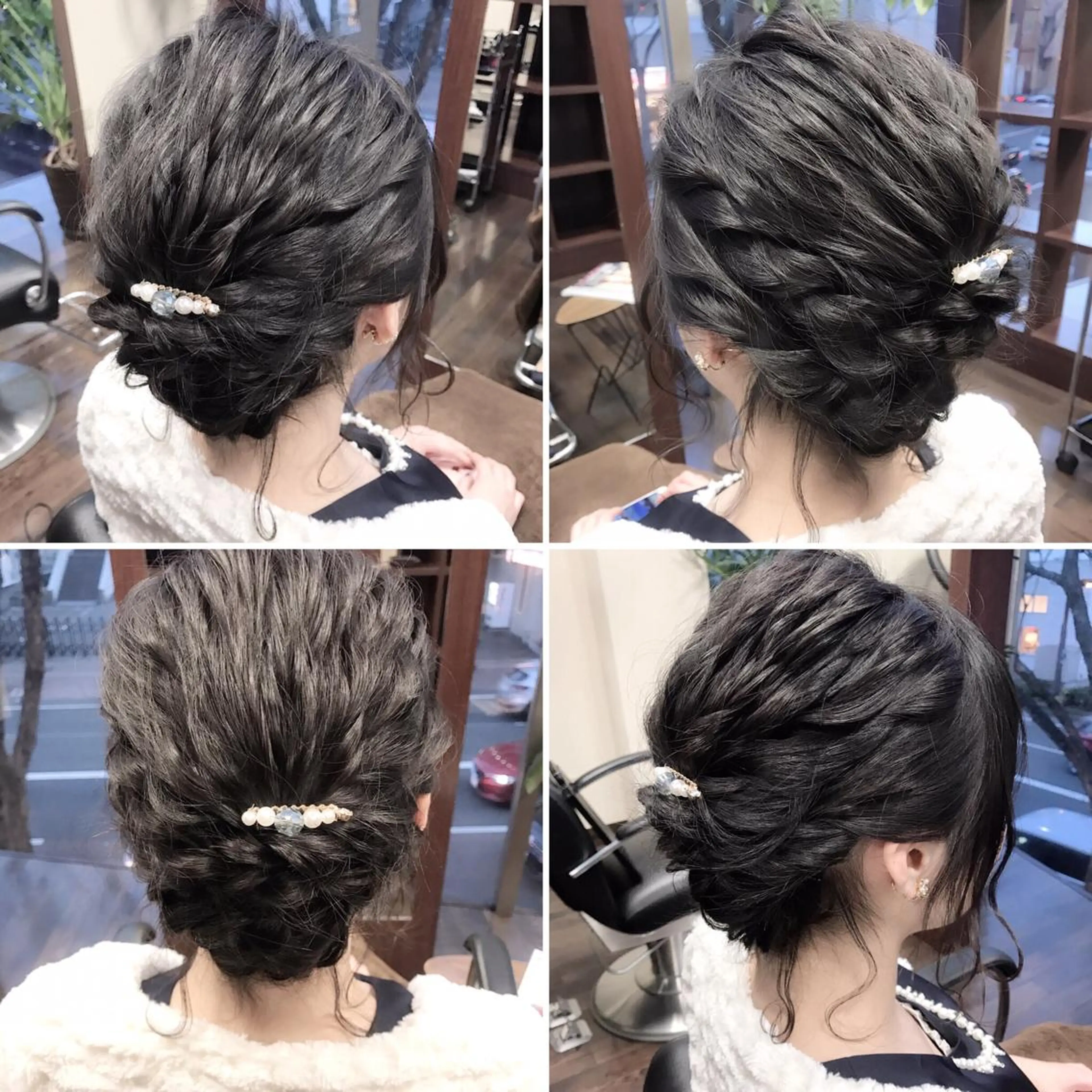 ミディアム セミロング ヘアアレンジ 沢田 瞳のヘアスタイル