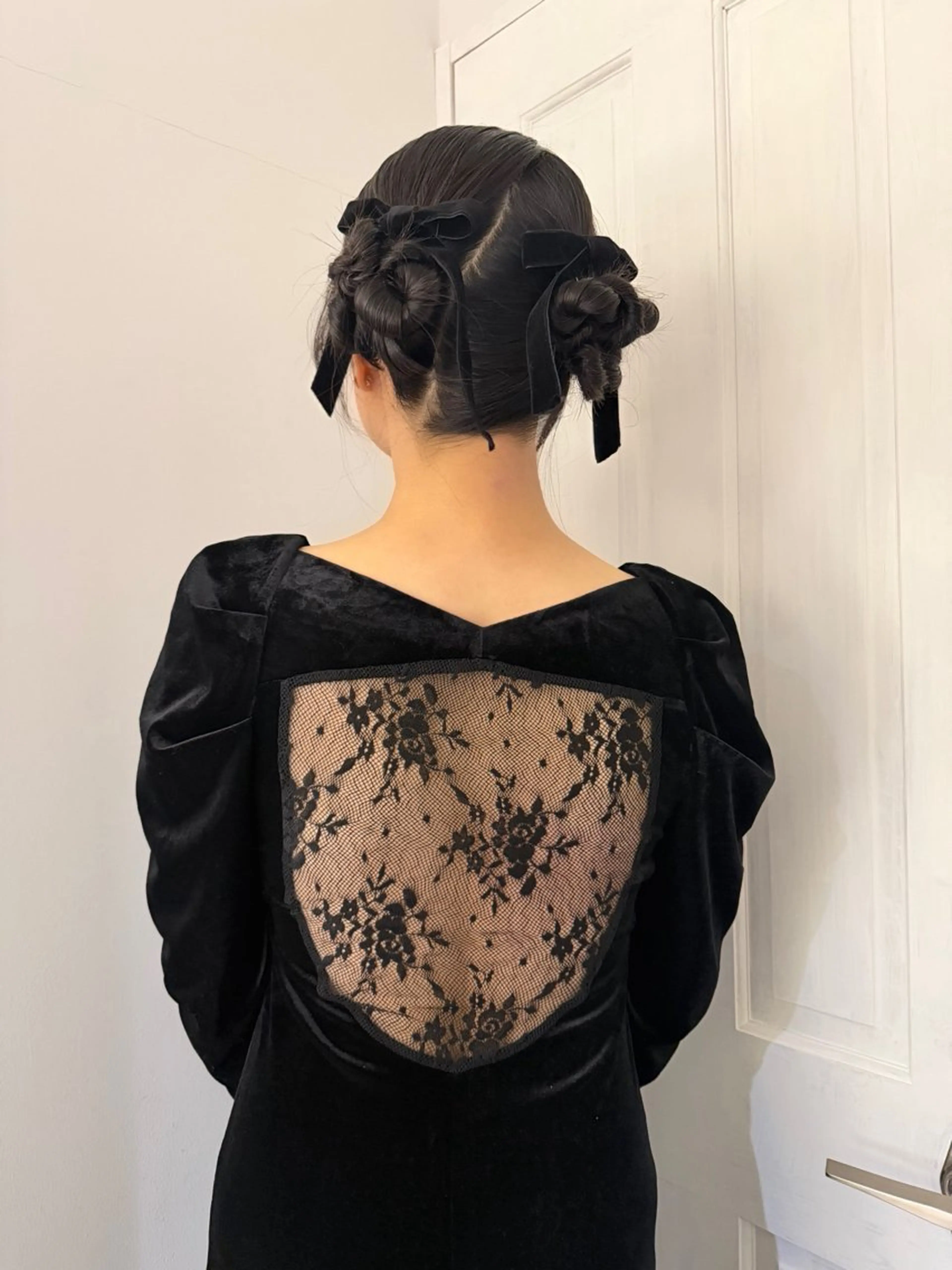 ミディアム ヘアセット 蘭々/レイヤーカット /ナチュラルヘアのヘアスタイル