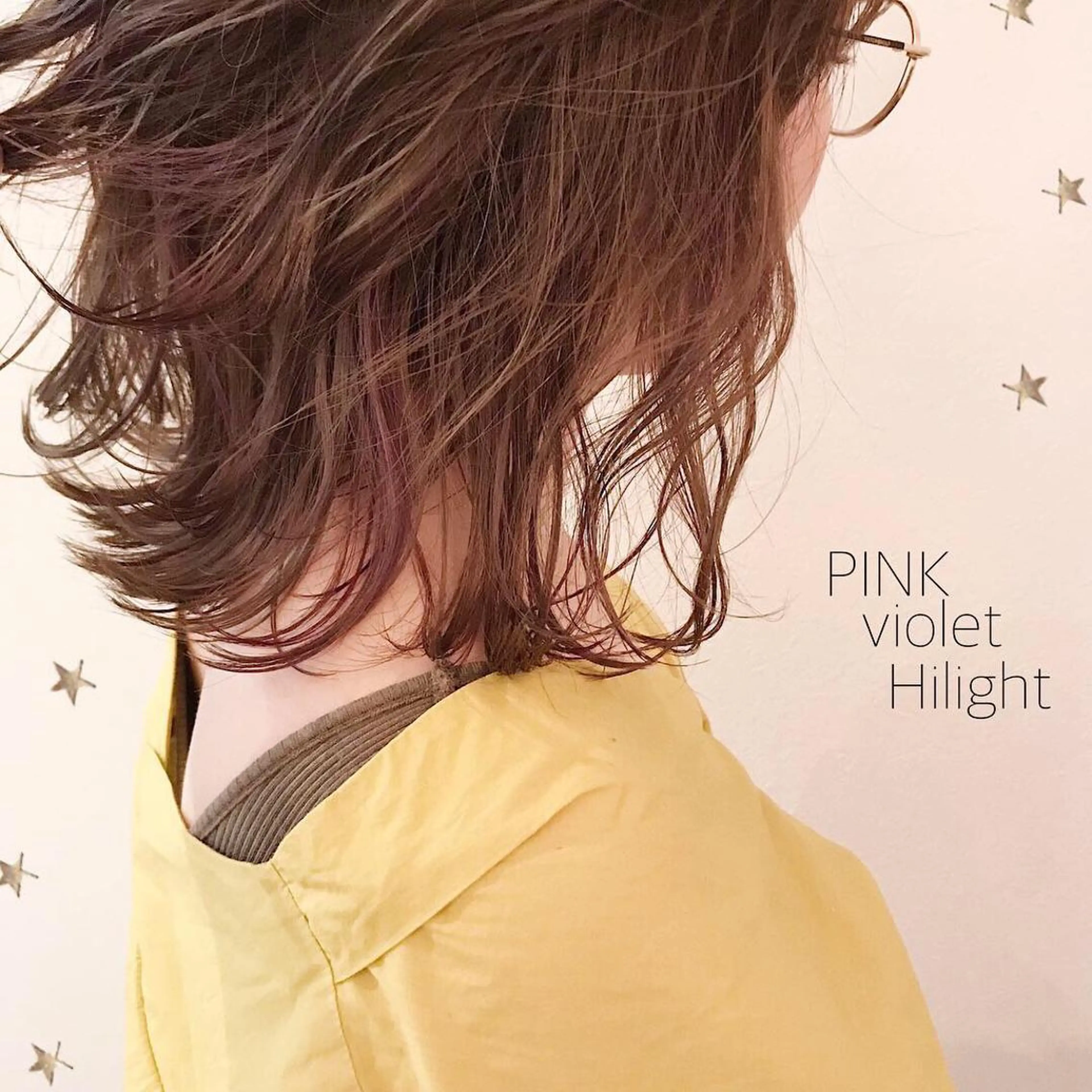 ミディアム カラー 市川 千夏のヘアスタイル